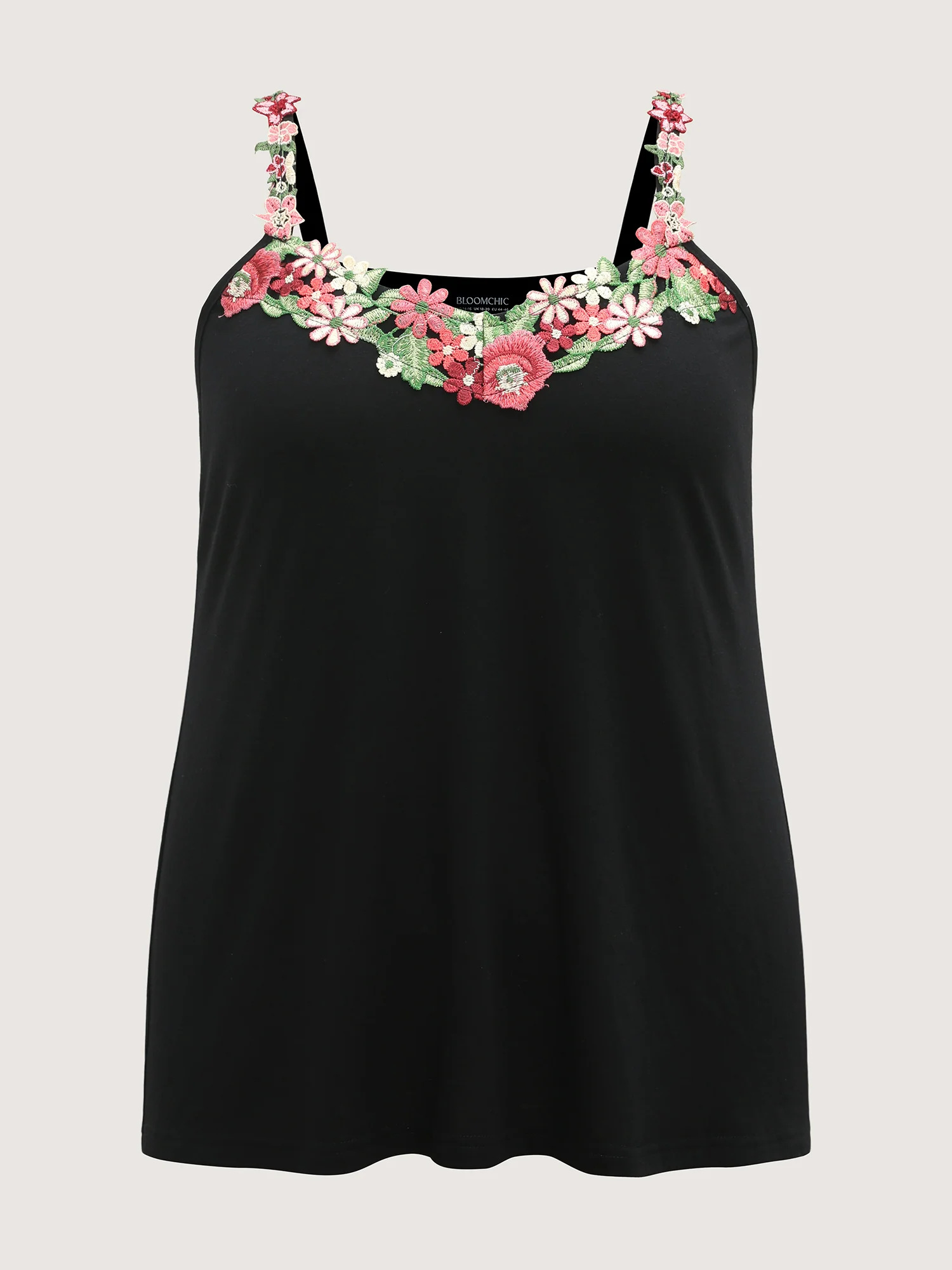 3D Floral Neckline Tank Top - Image 7