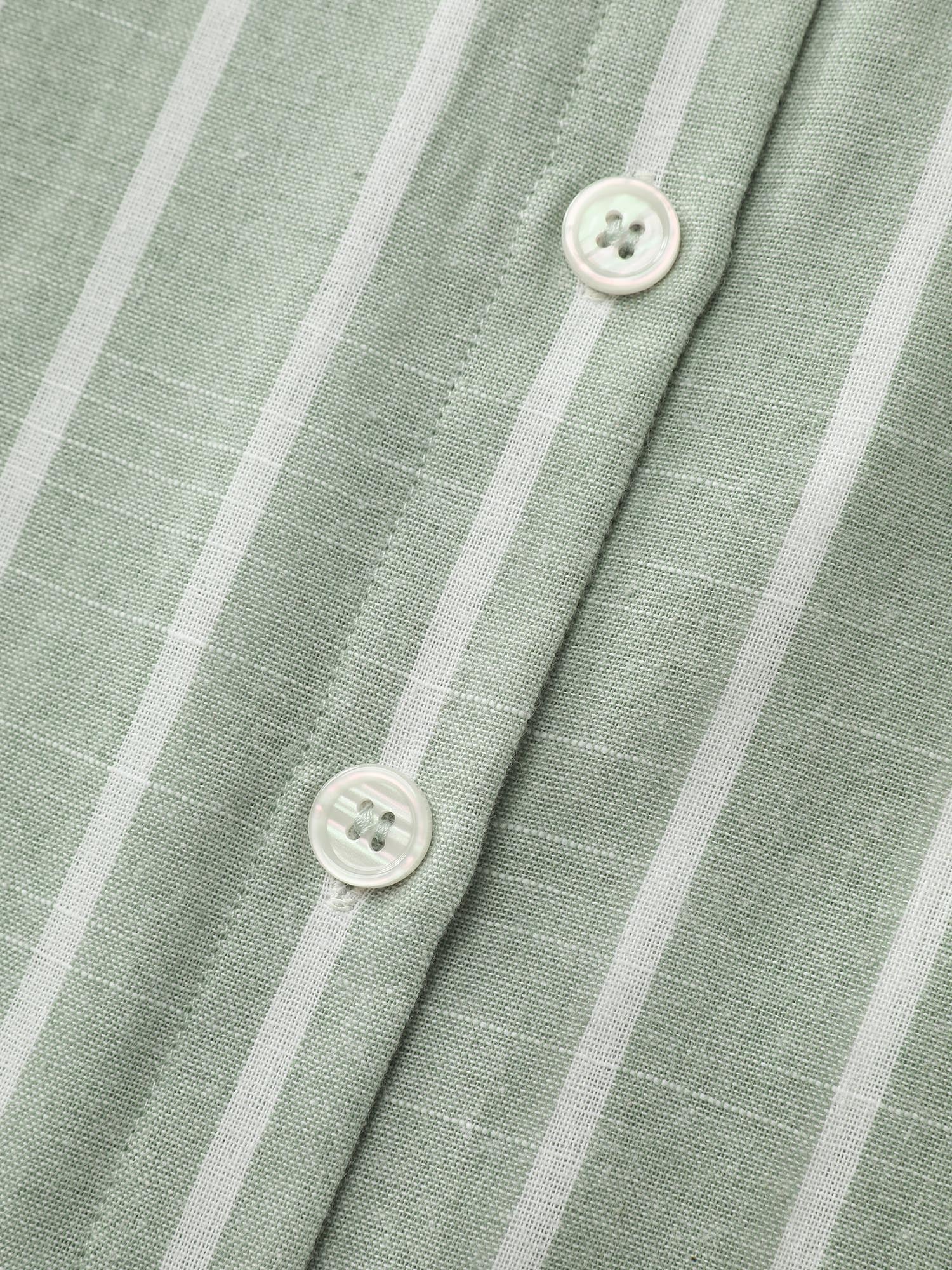 Adjustable Tab Sleeve Button-Down Shirt - Image 7