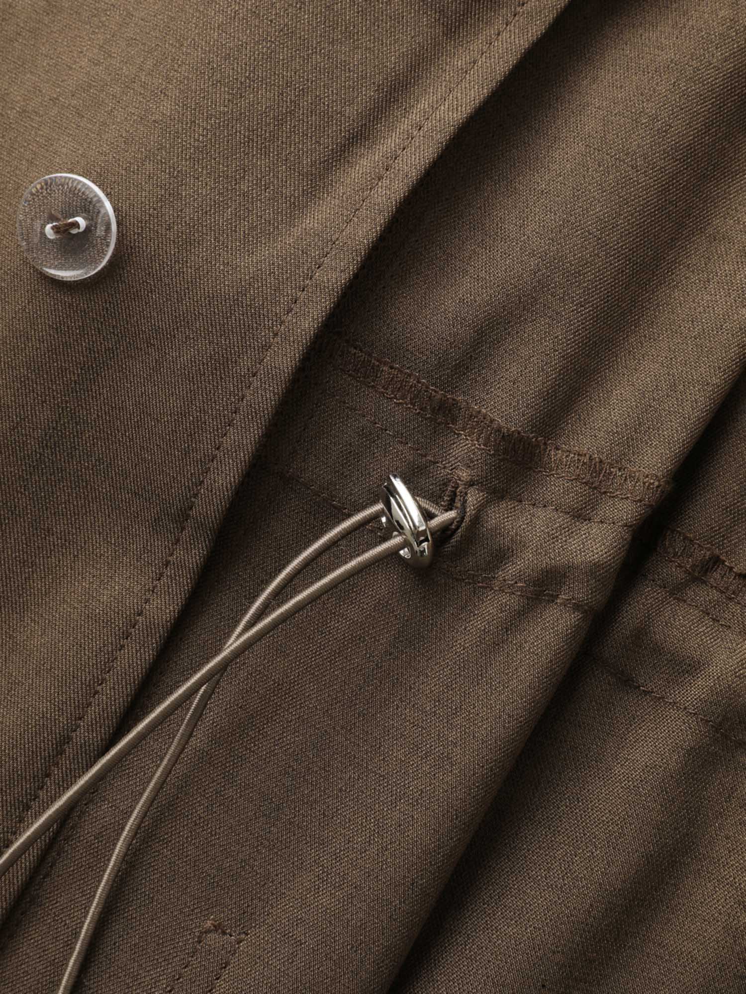 Adjustable Waistline Relaxed Fit Blazer - Image 6