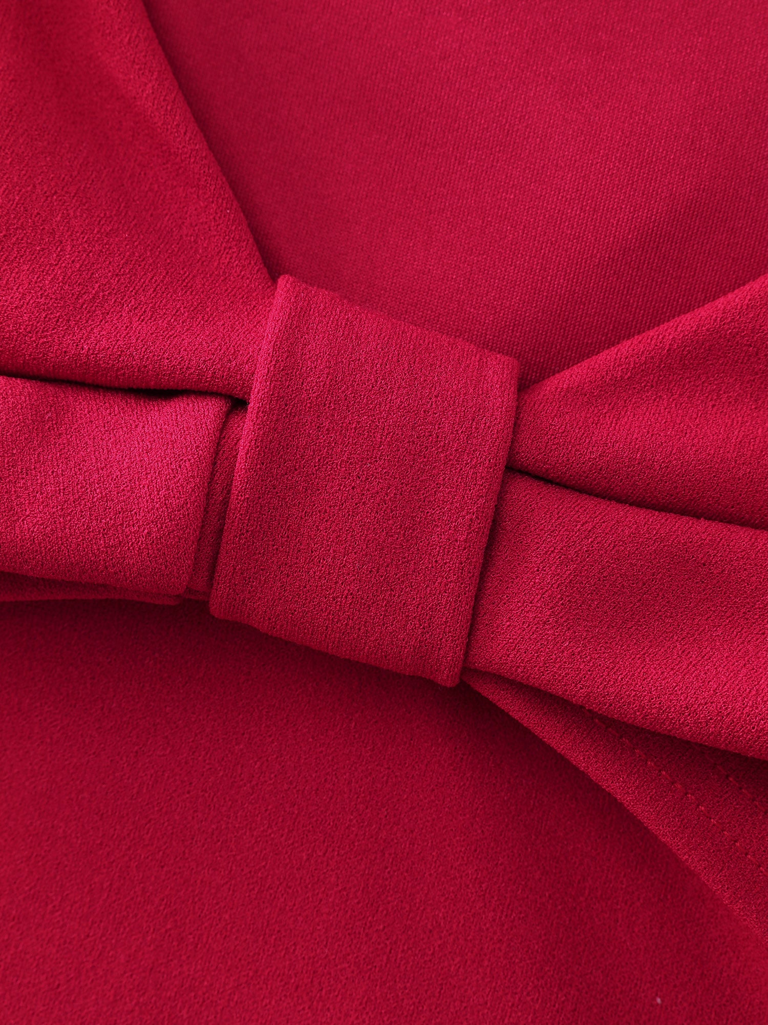 Bow Cape Detail Waist-Defining Mini Dress - Image 7
