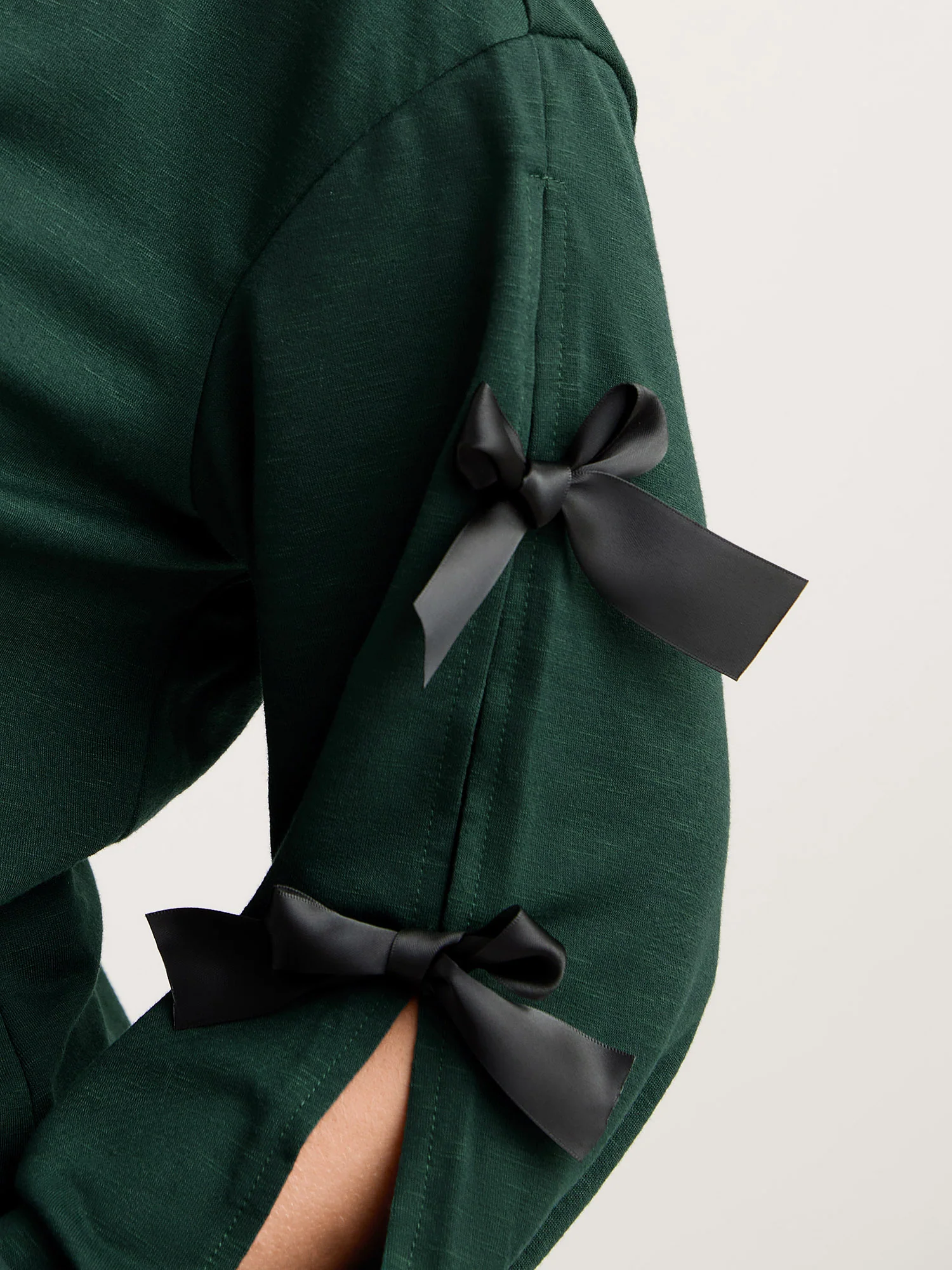 Bow-Knot Sleeve Cut-Out Sweatshirt - Image 4