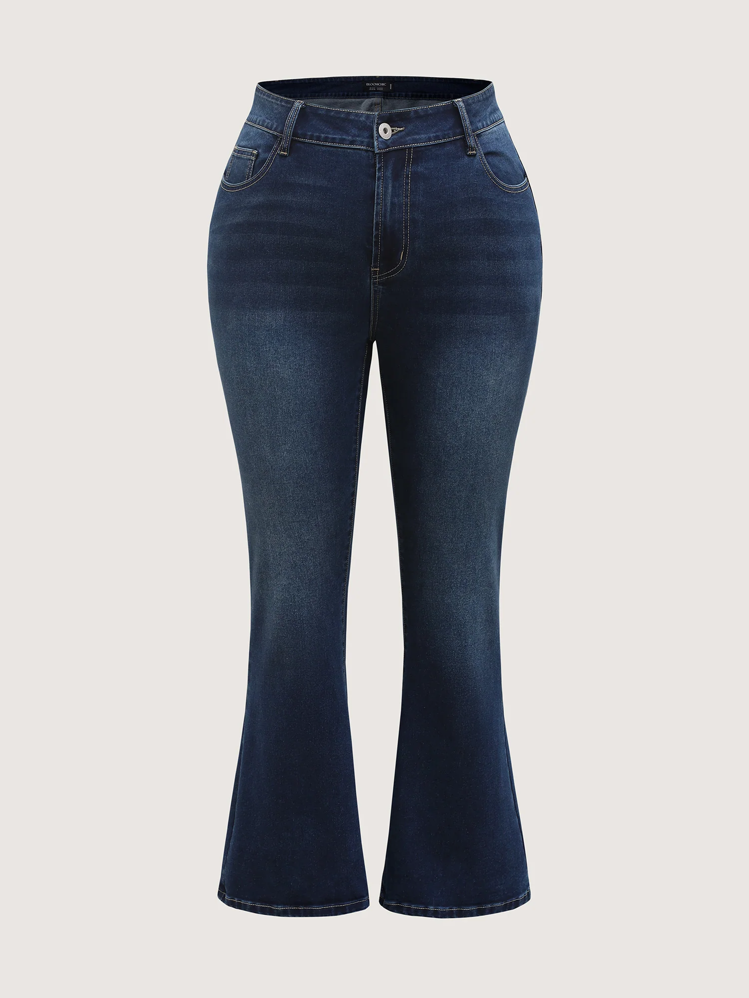 No Waist Gap Flared Cropped Jeans - Image 8