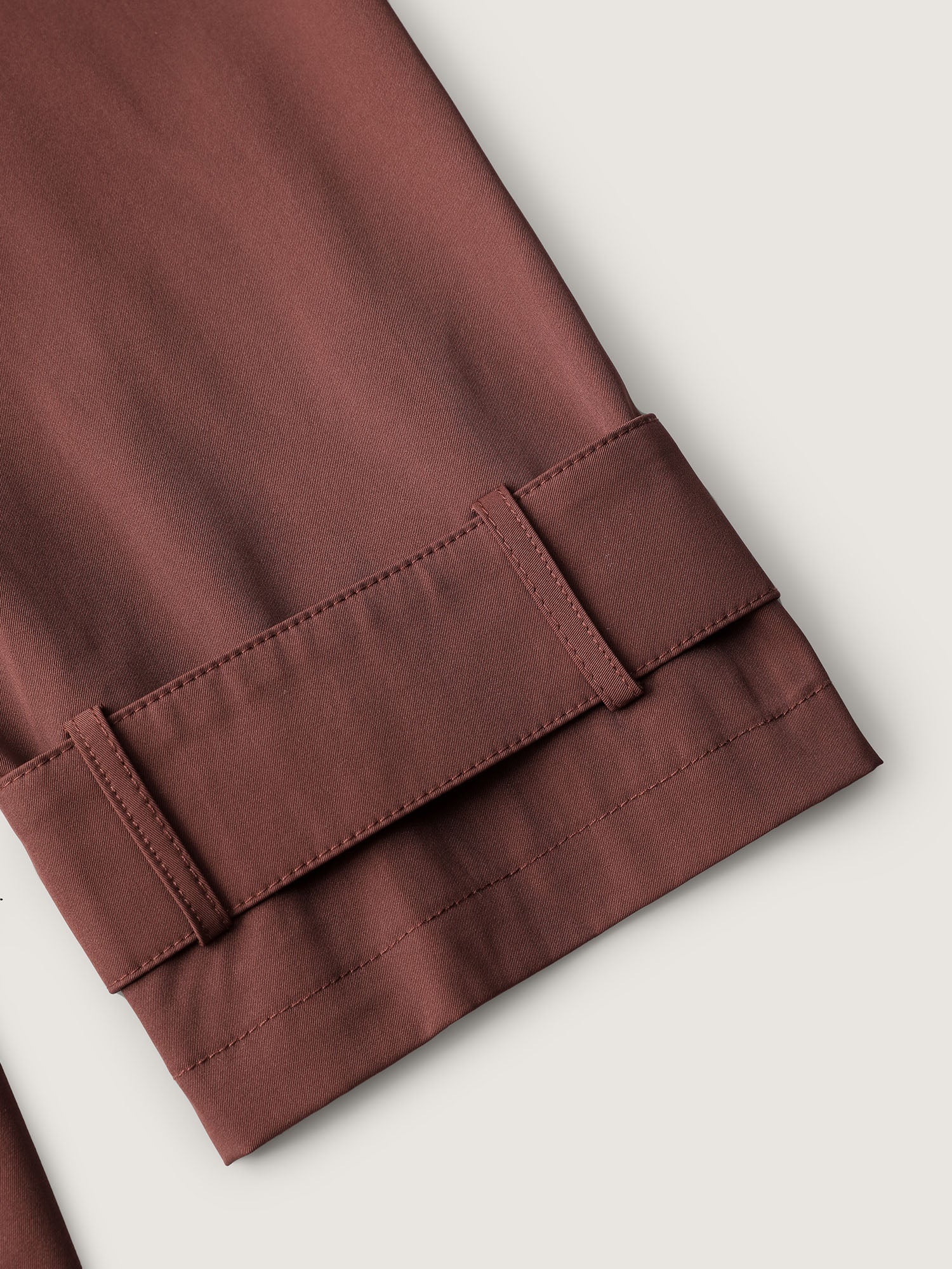 Button Belted Layered Trench Coat - Image 8