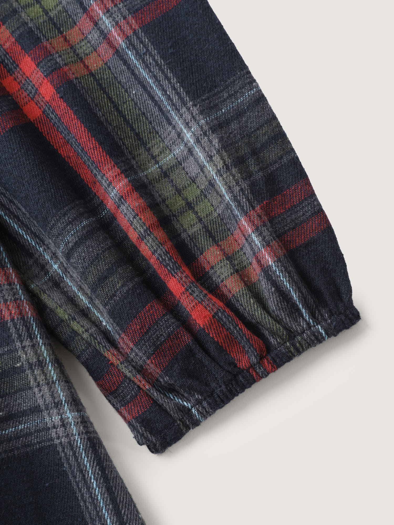 Plaid Button Detail Pocket Belted Arc Hem Dress - Image 7