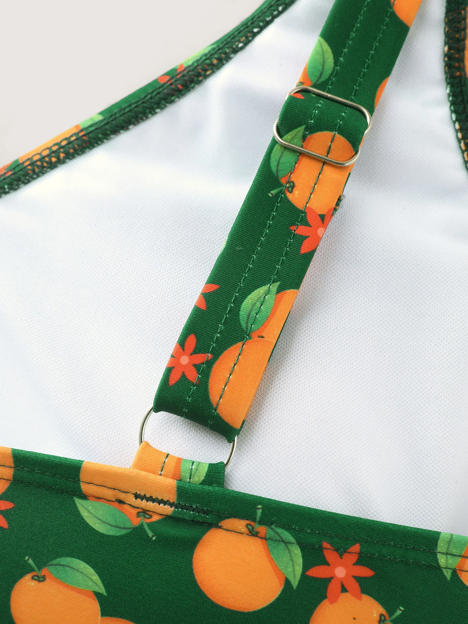 Citrus Print Adjustable Fit Swim Top - Image 6