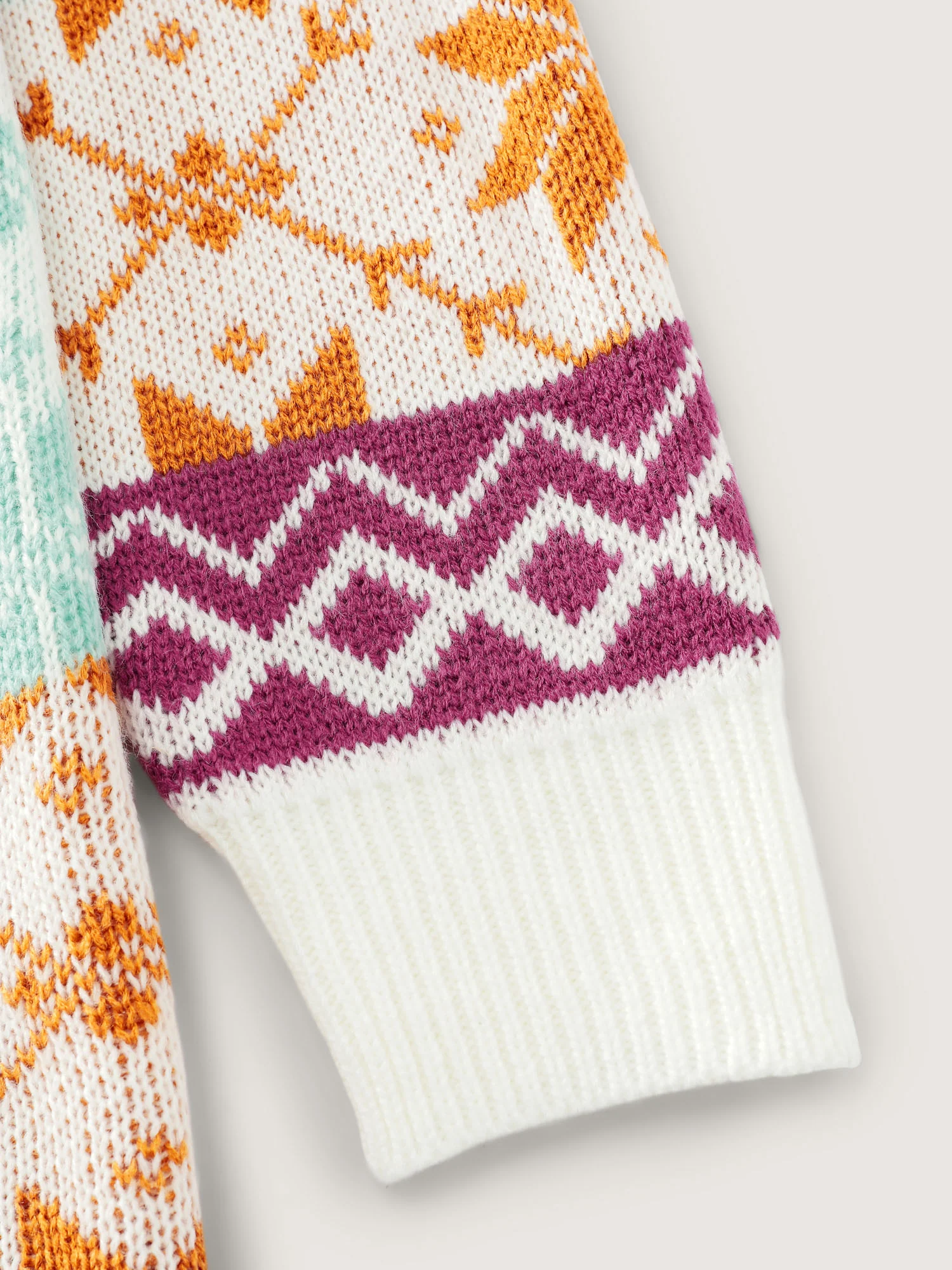 Color Gradient Snowflake Pattern Pullover - Image 10