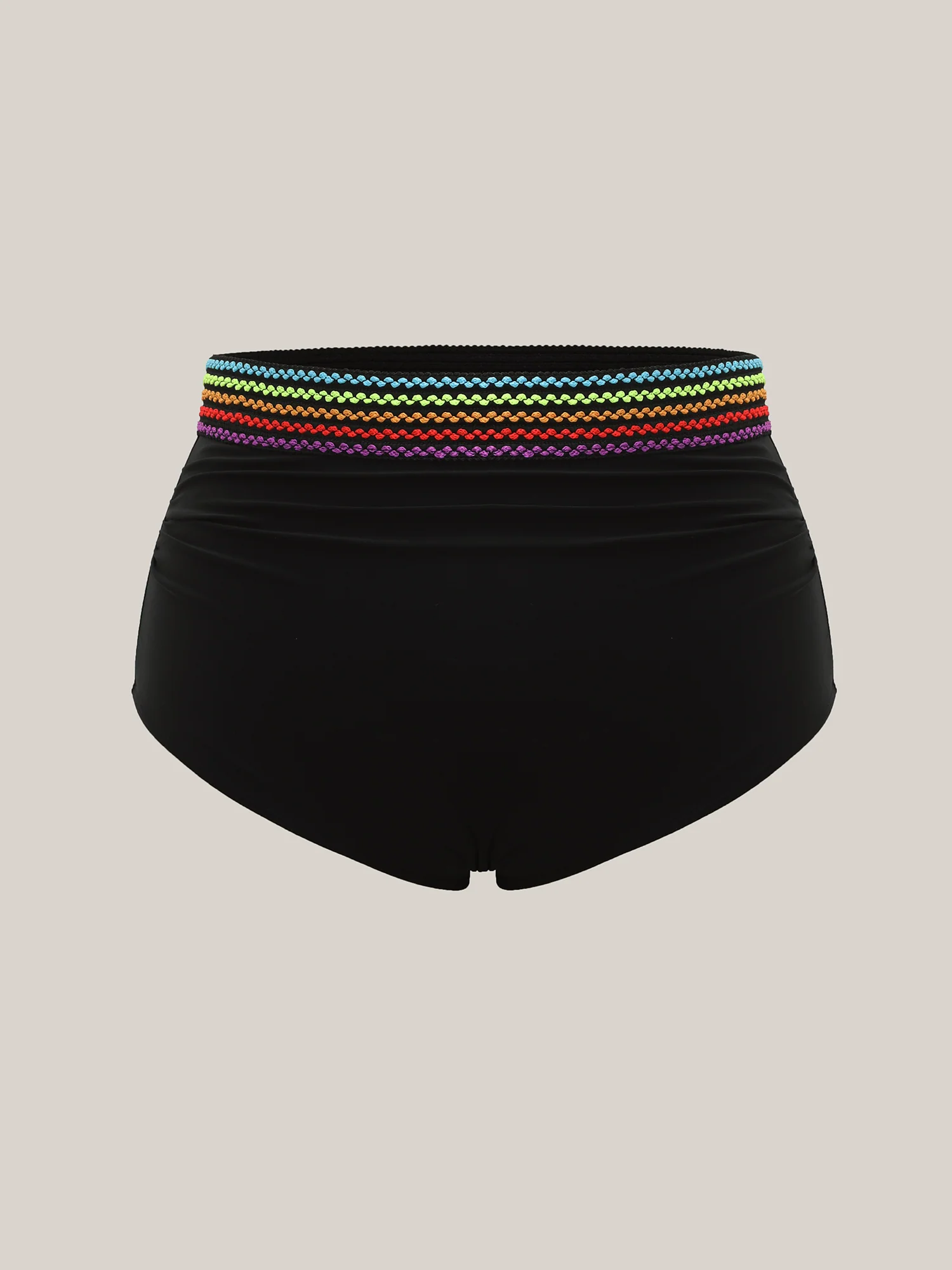 Colorful Webbed Tight-Fit Swim Bottoms - Image 5