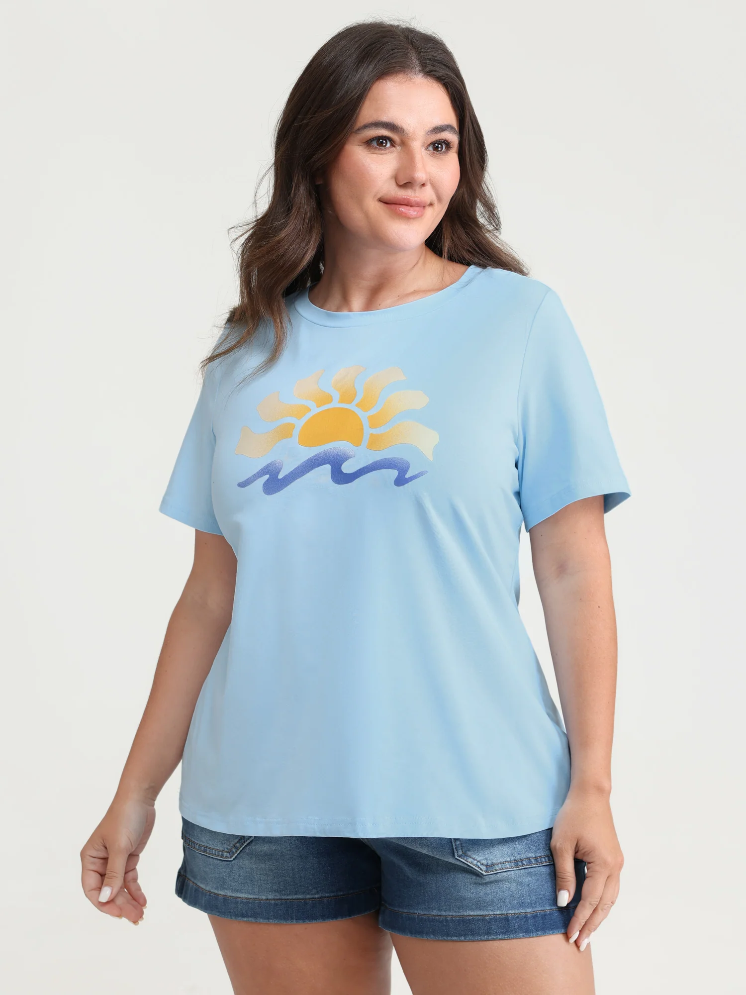 Cotton Sun Approved Crew Neck T-Shirt - Image 3