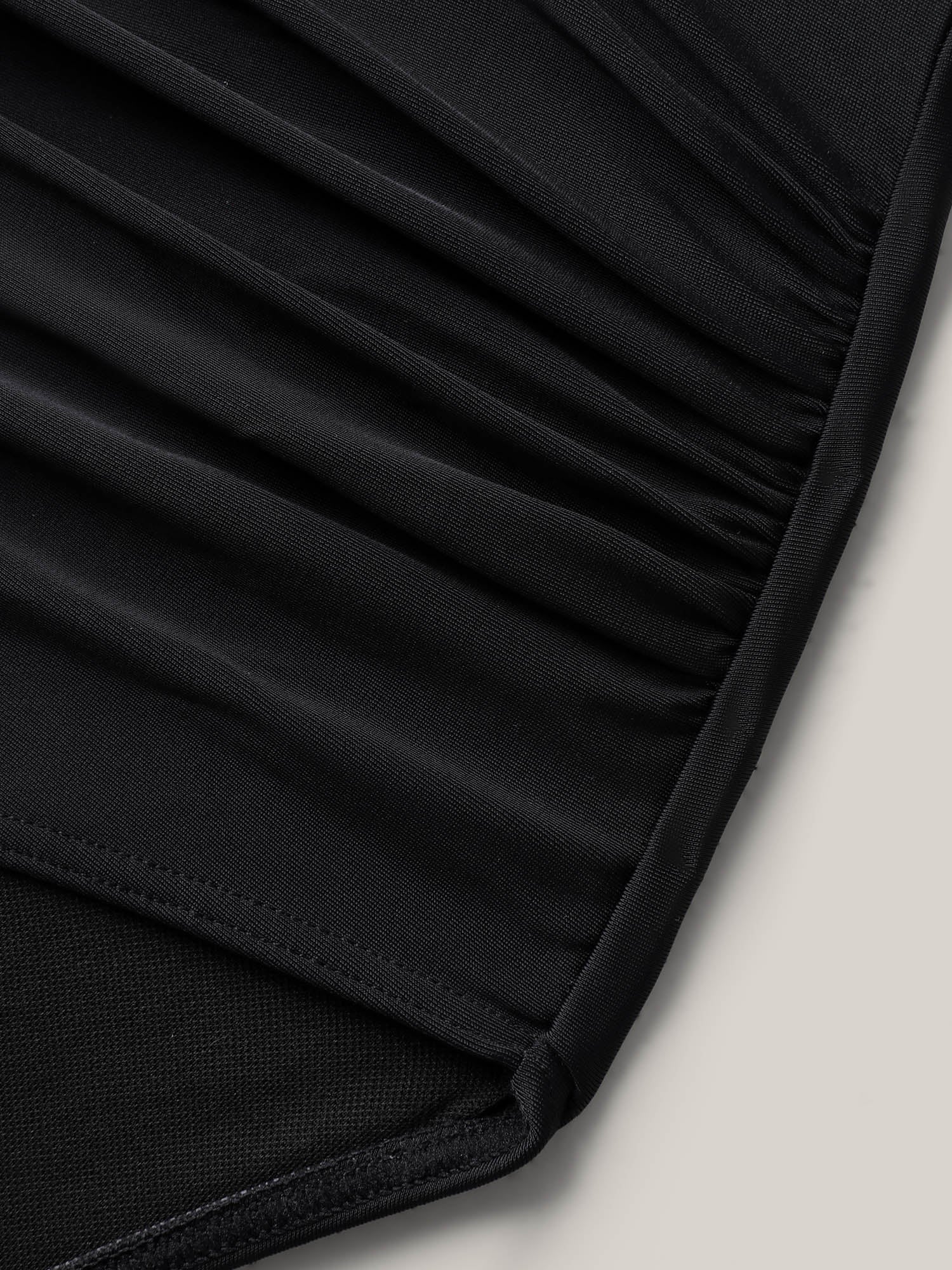 Cross High Waist Ruched Swim Bottoms - Image 5