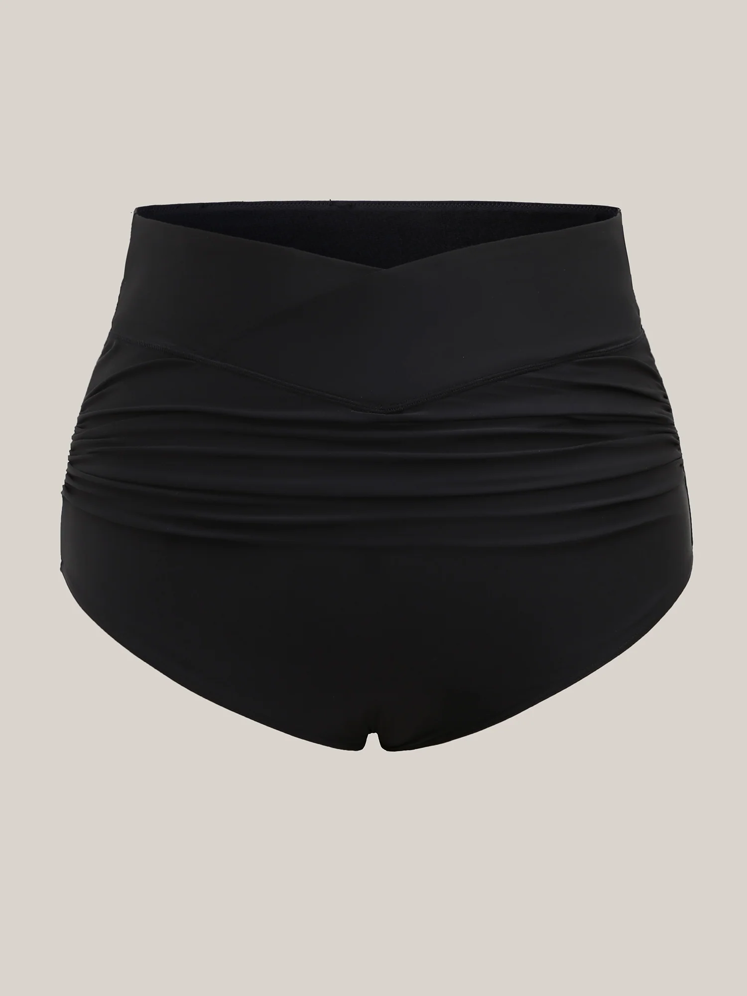 Cross High Waist Ruched Swim Bottoms - Image 6