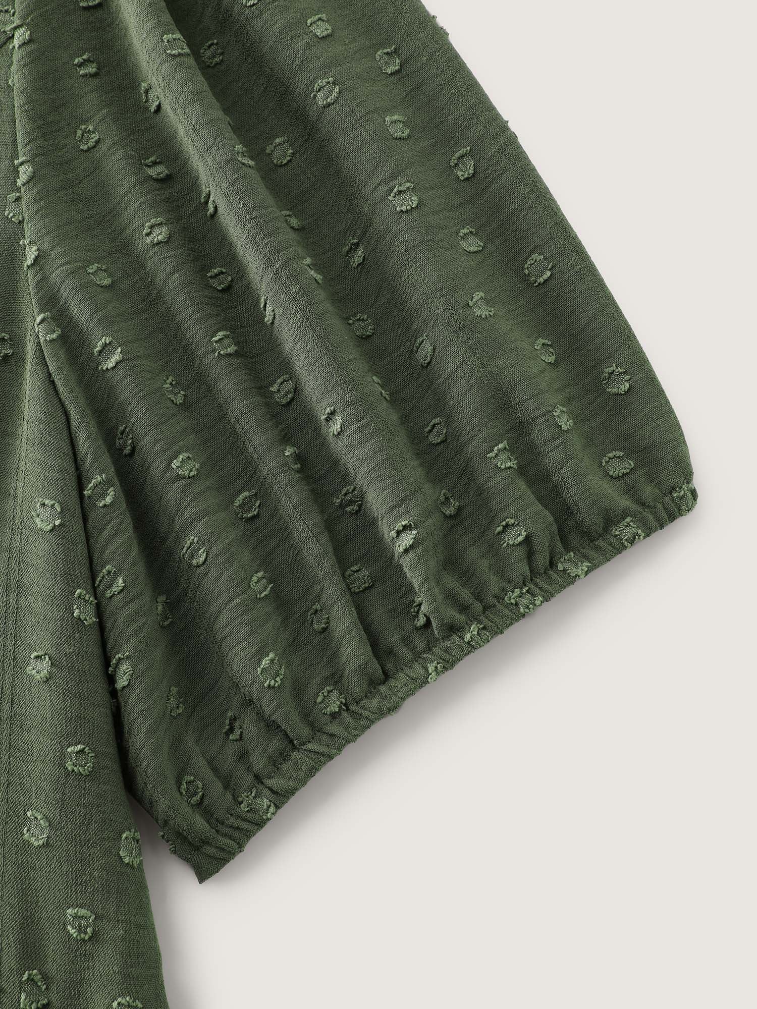 Cross-Tie Stretchy Waist Pocket Midi Dress - Image 7