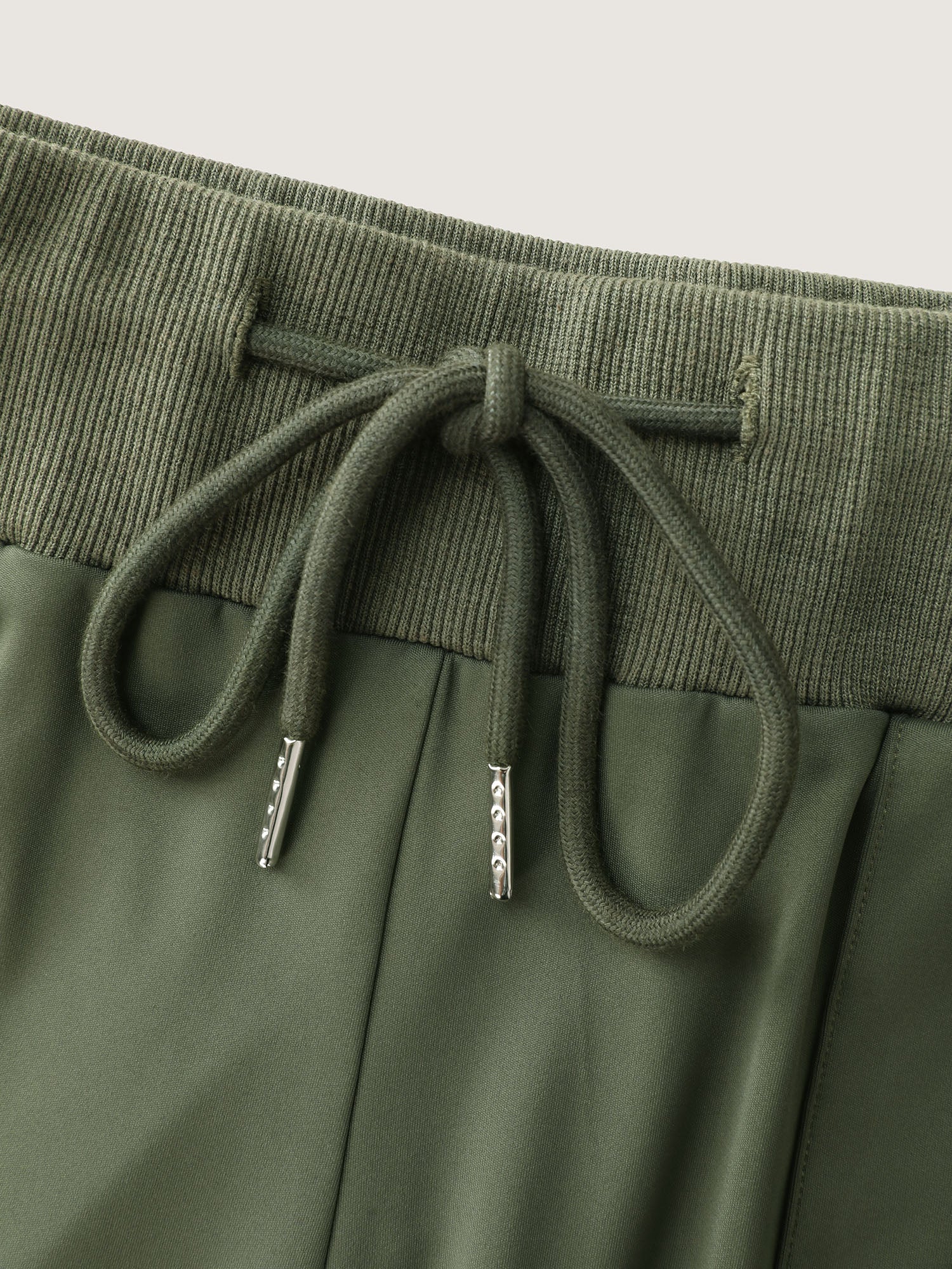 Drawstring Stretchy Skinny-Fit Leggings - Image 5