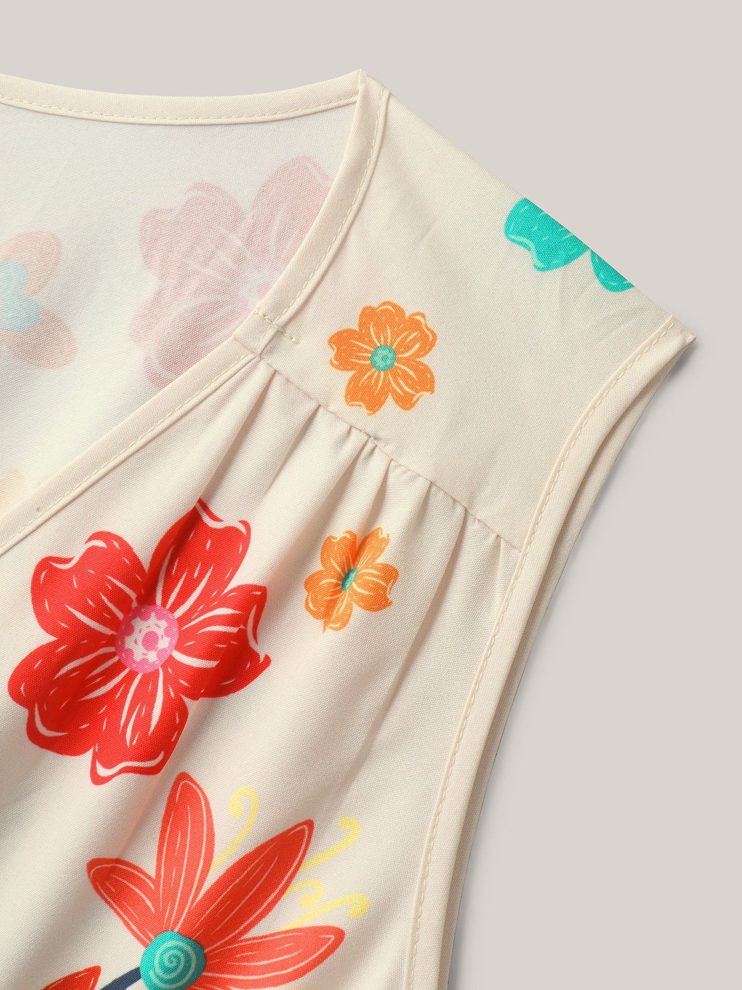 Floral Drama Cinched-Waist Maxi Dress - Image 6