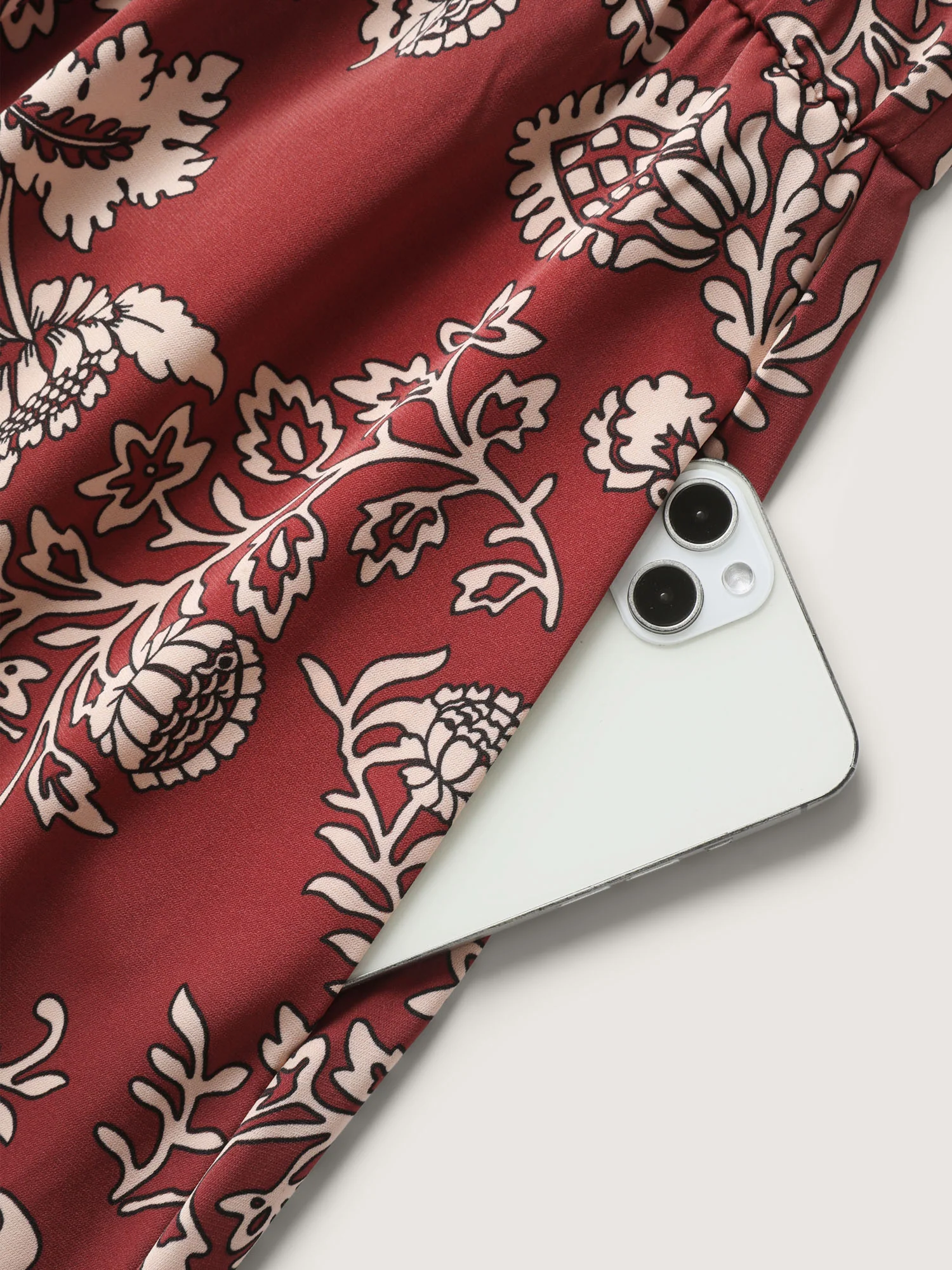 Floral Waist-Tie Pockets Maxi Dress - Image 7