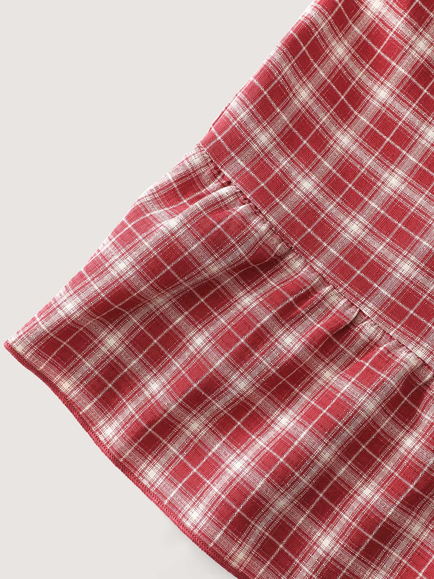 Gingham Ruffled Hem Loungewear Set - Image 53