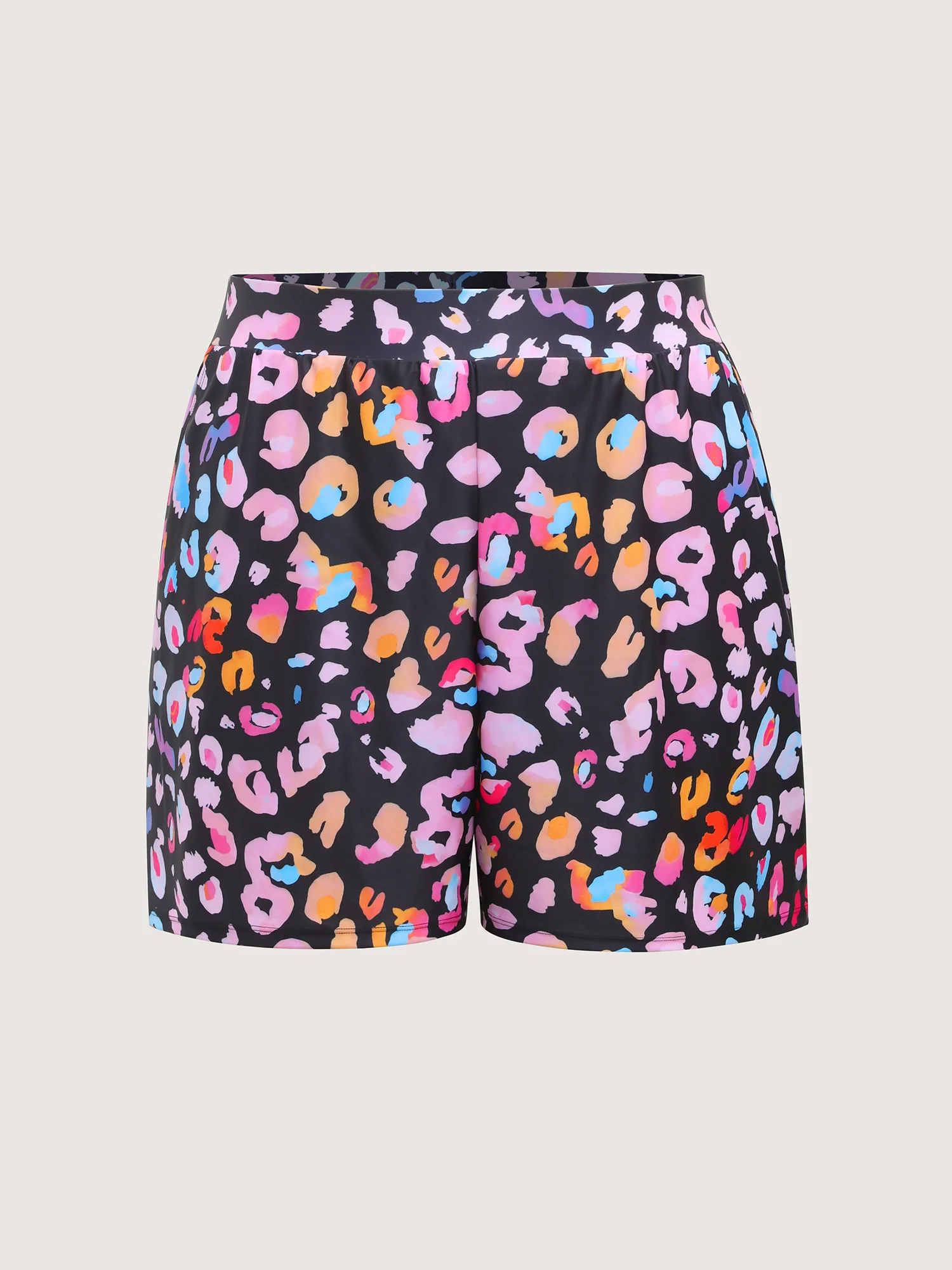 Leopard Print Pockets Swim Bottoms - Image 8