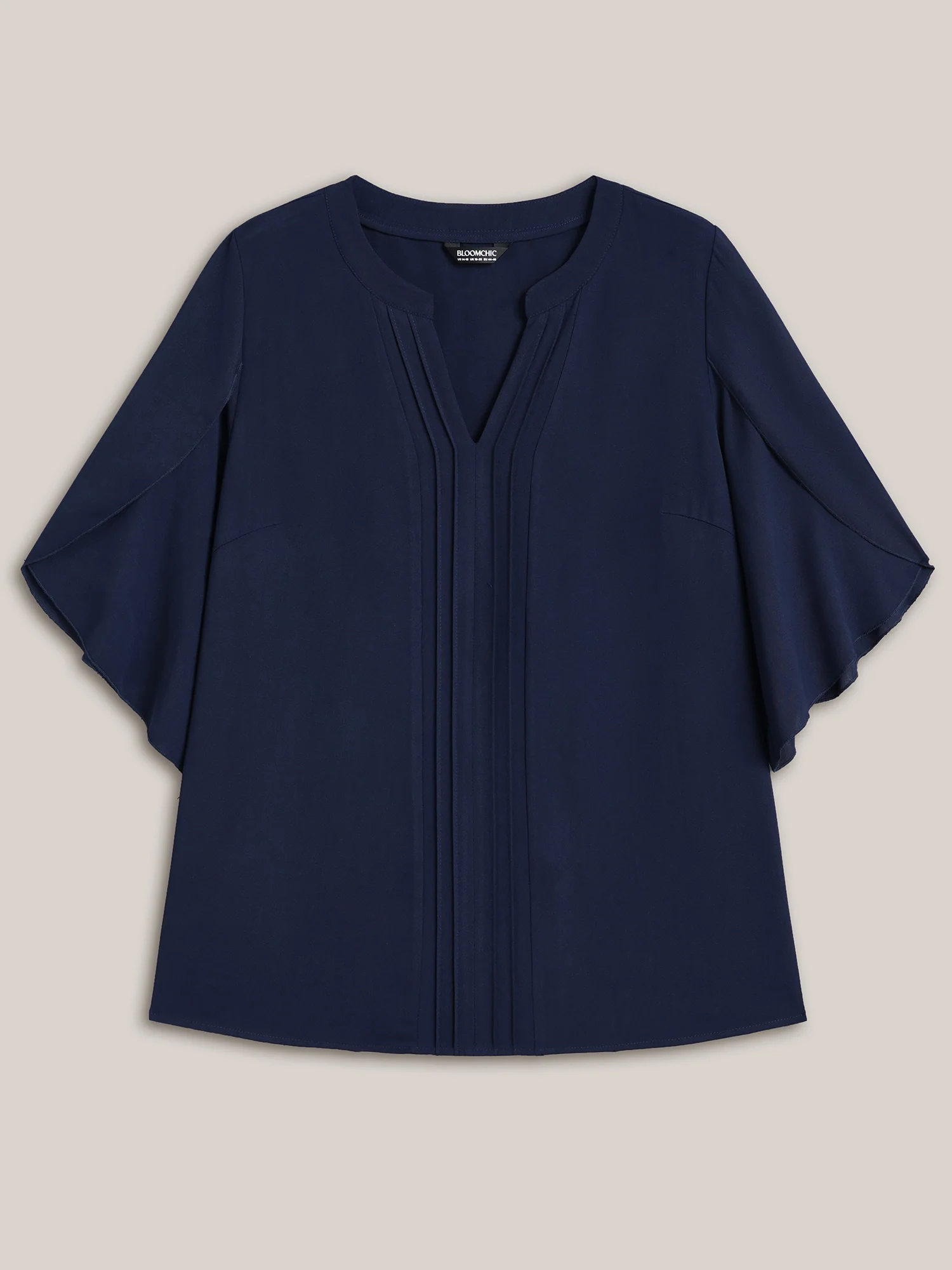 Petal Sleeve Toothpick Pleats Shirt - Image 13