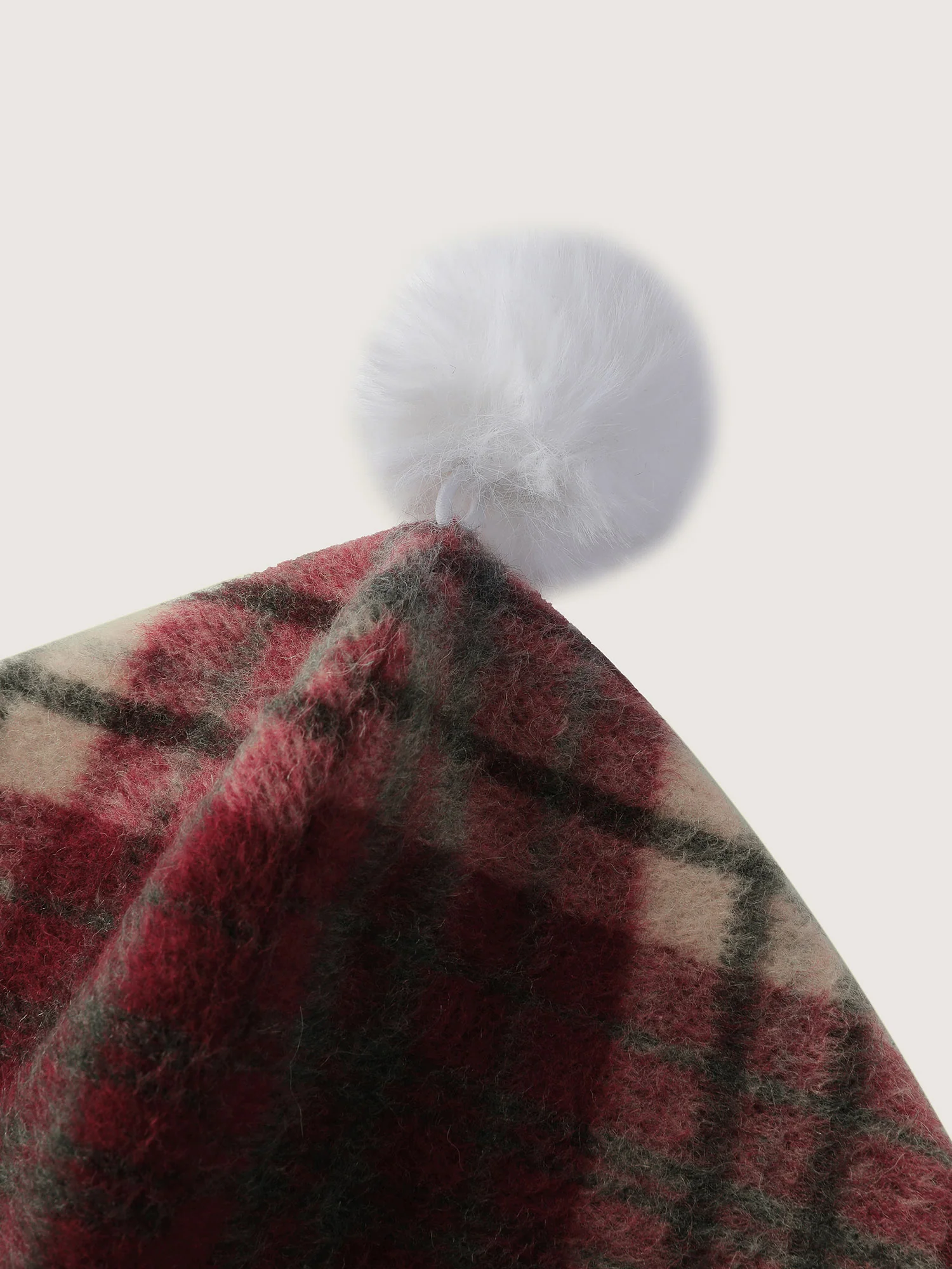 Plaid Fleece Hooded Button Coat - Image 7