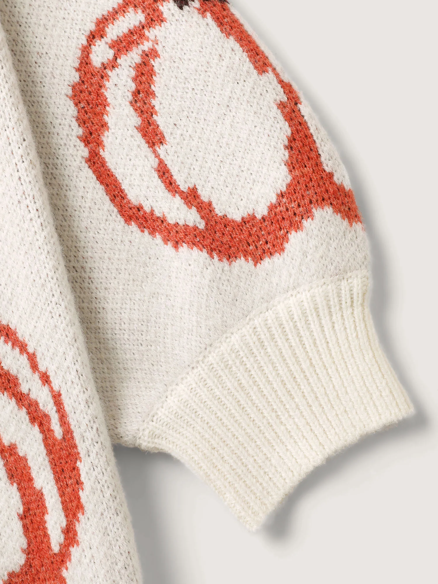 Pumpkin Patch Print Drop Shoulder Pullover - Image 6