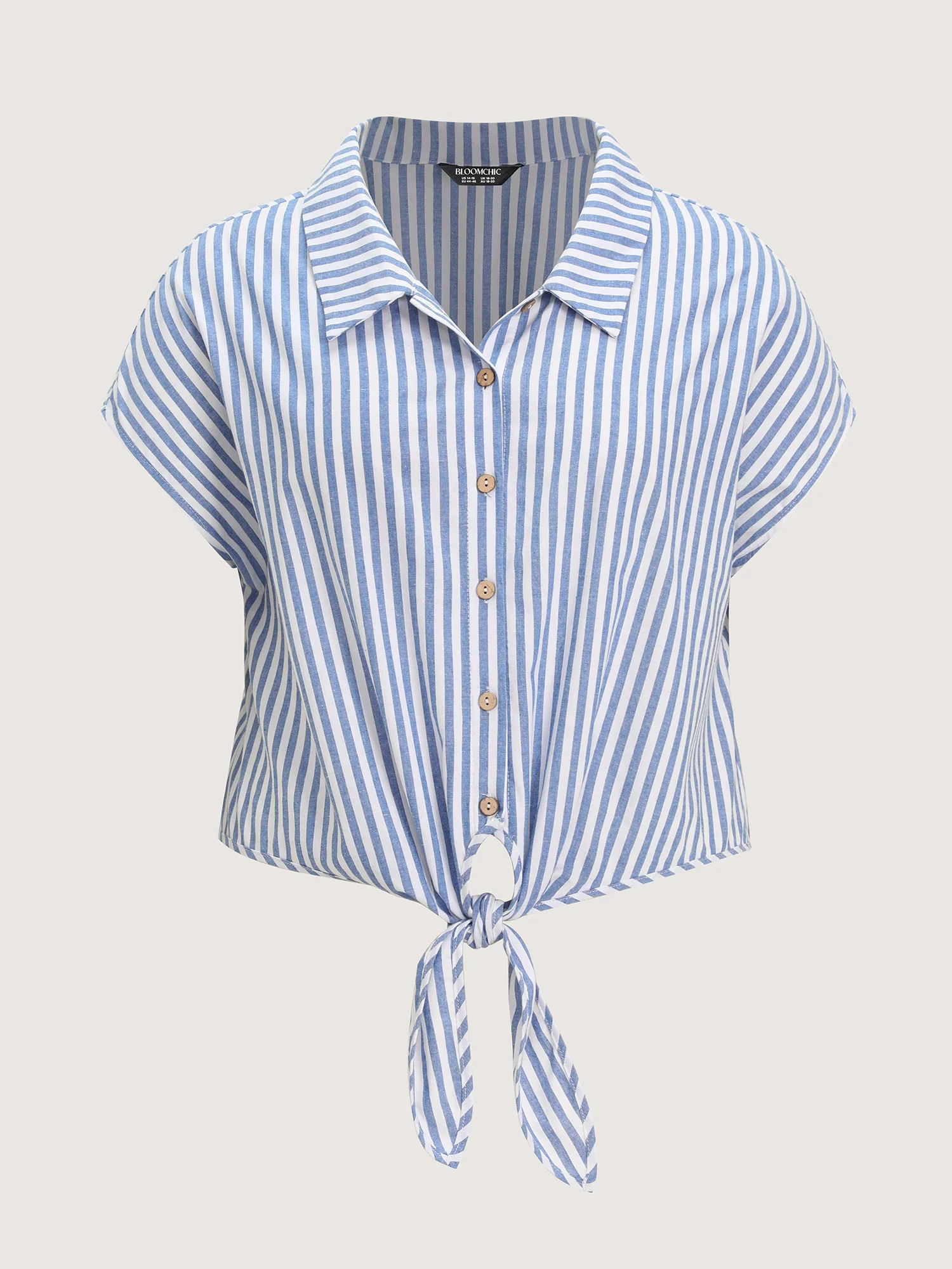 Pure Cotton Striped Petal Hem Two-Piece Set - Image 10