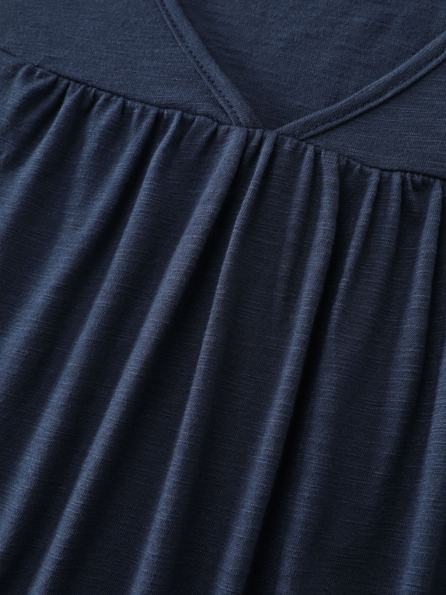 Cotton Slub Textured Embroidered Knit Top - Image 5