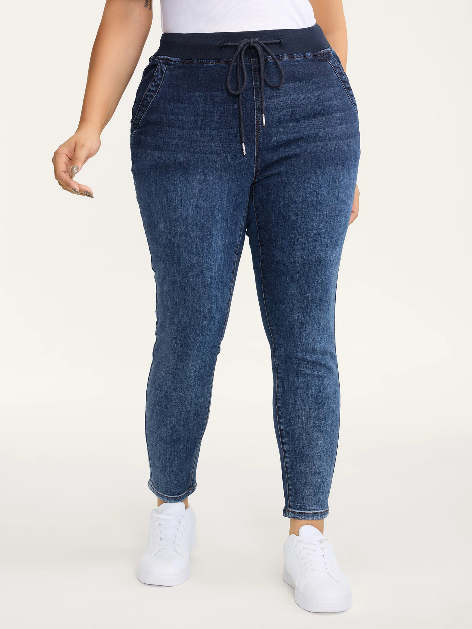 Super Stretchy Pull-On Skinny-Fit Jeans