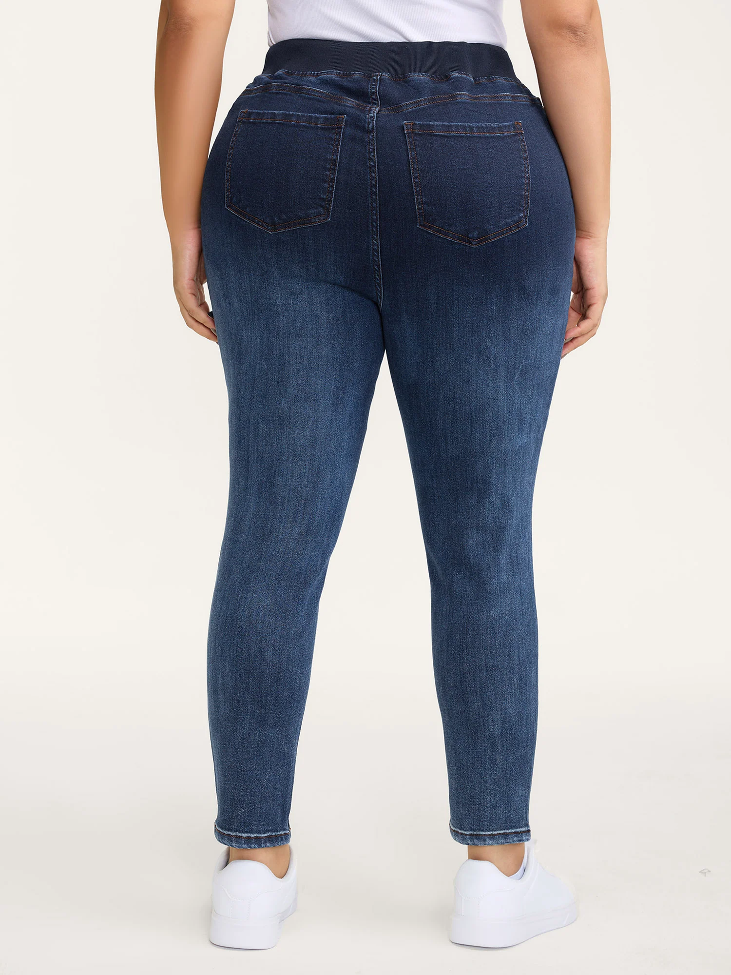 Super Stretchy Pull-On Skinny-Fit Jeans - Image 5