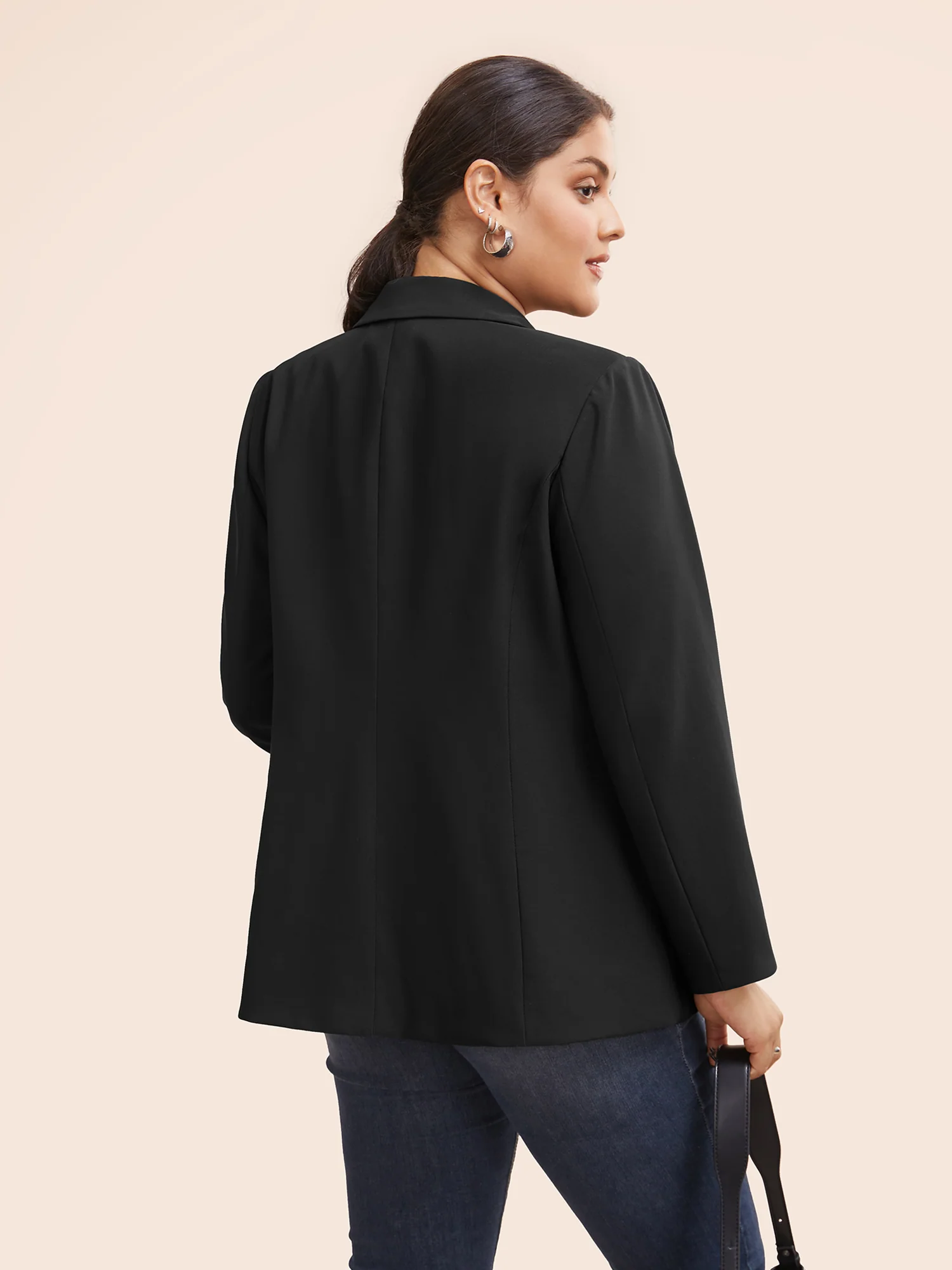 Stretch Woven Pocket Slim-Fit Blazer - Image 4