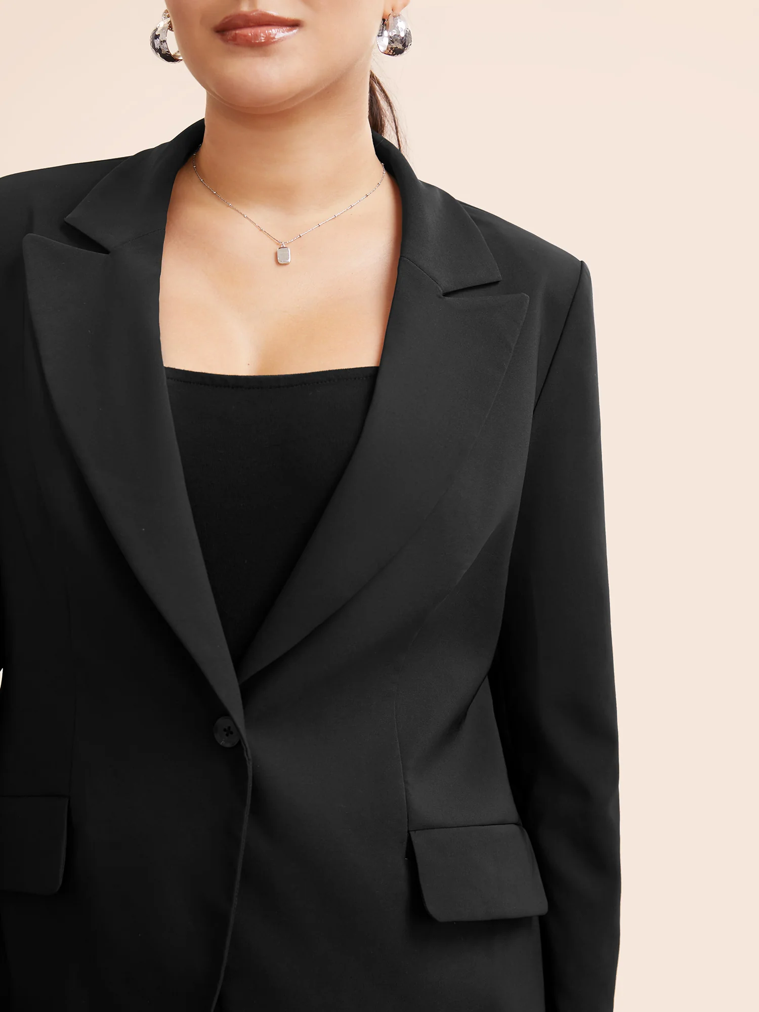 Stretch Woven Pocket Slim-Fit Blazer - Image 5