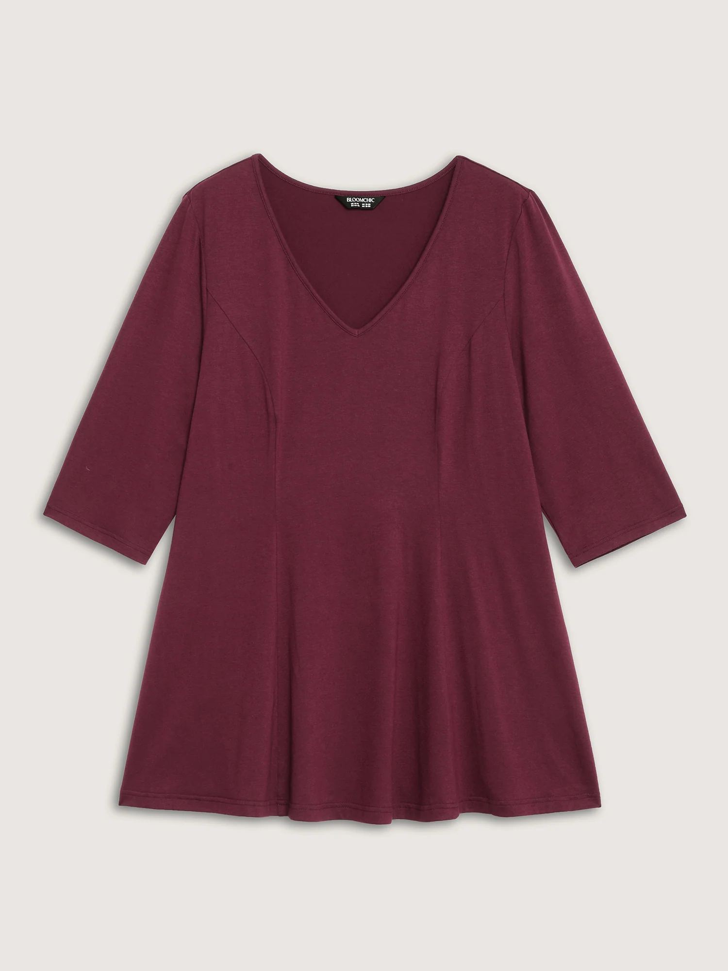 Supersoft Cinched-Flared Waist Knit Top - Image 6