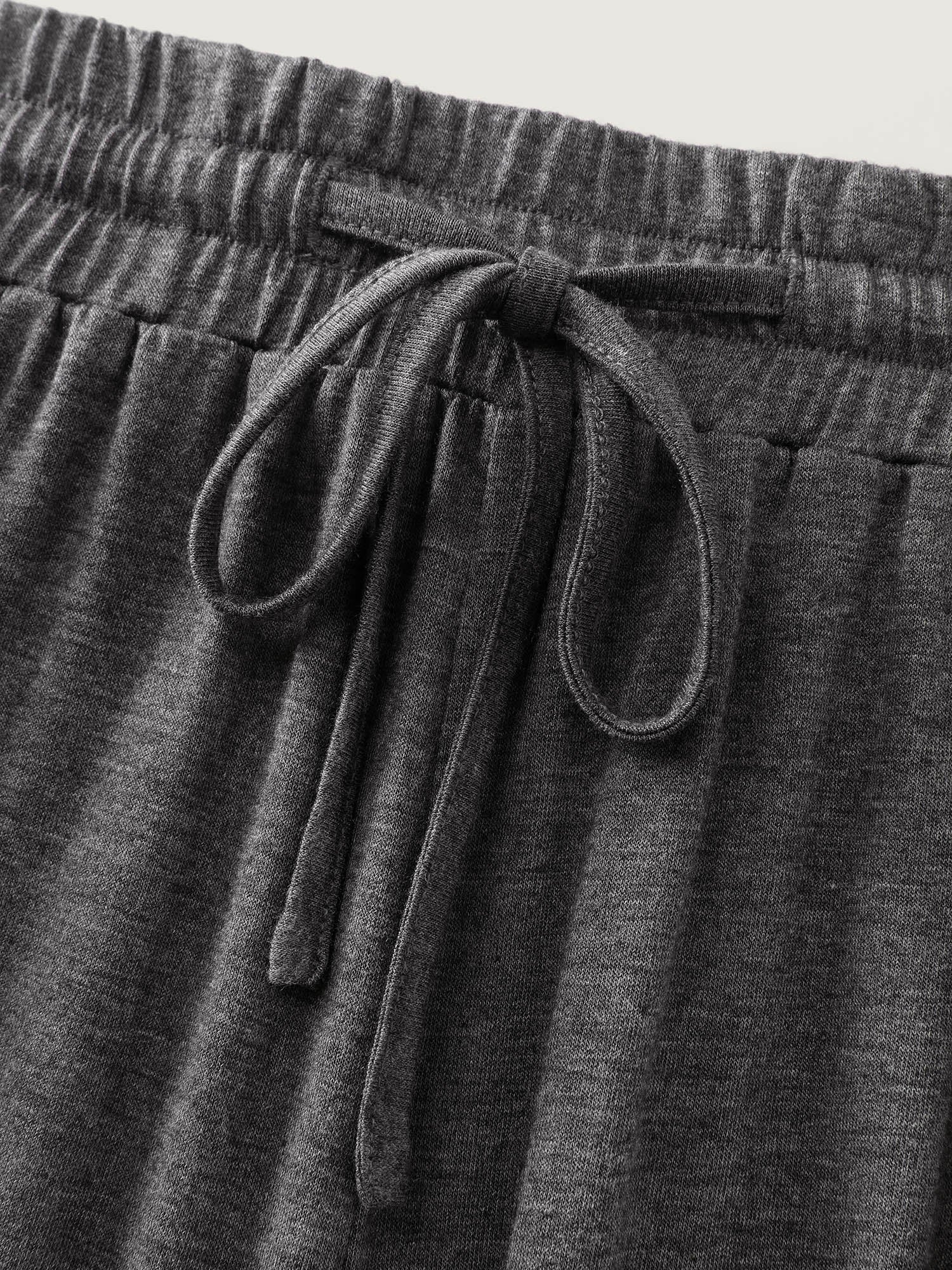 Supersoft Drawstring Waist Ruffled Hem Pants - Image 8