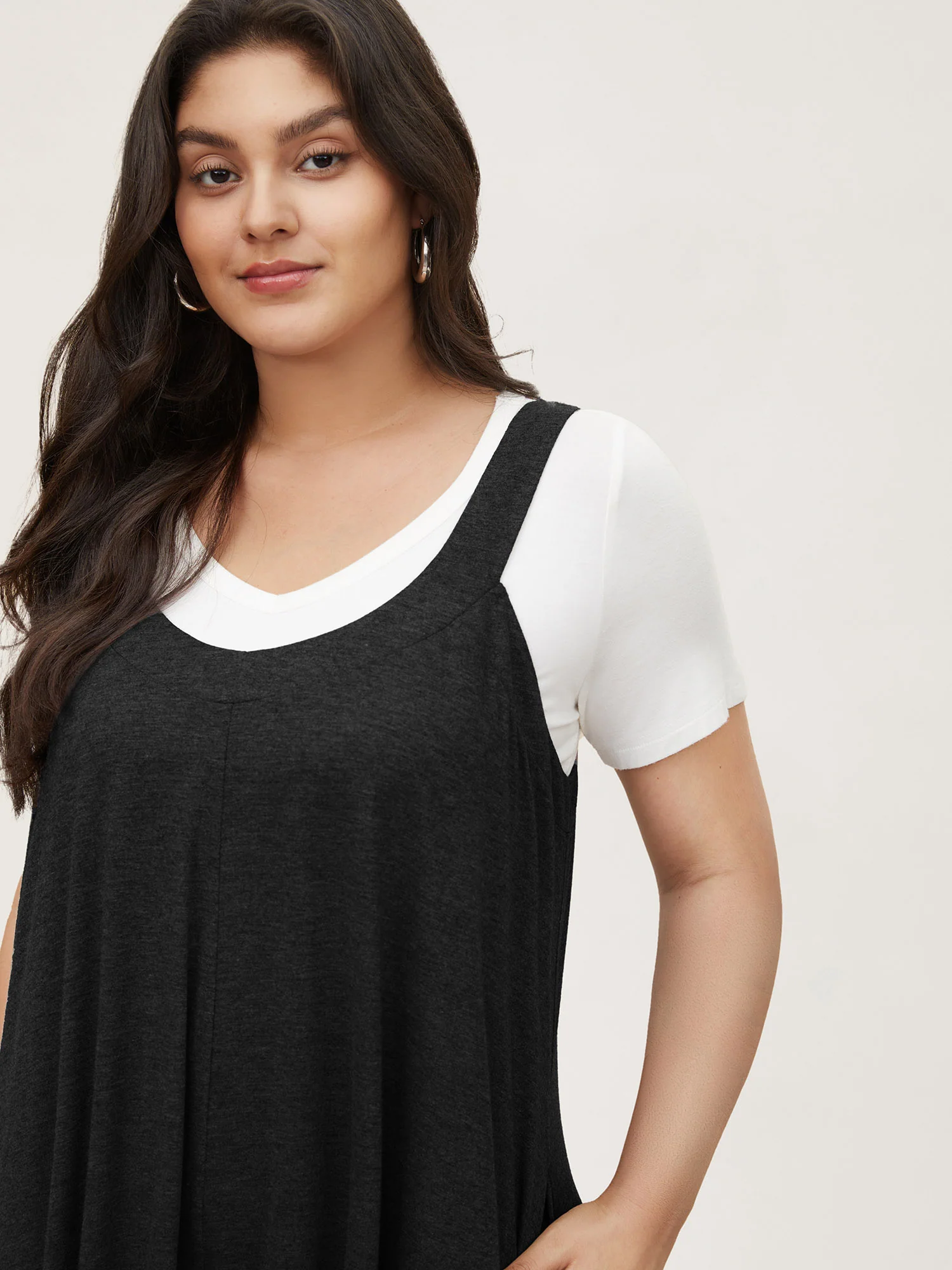 Supersoft Essentials Solid Pocket Adjustable Straps Jumpsuit - Image 4