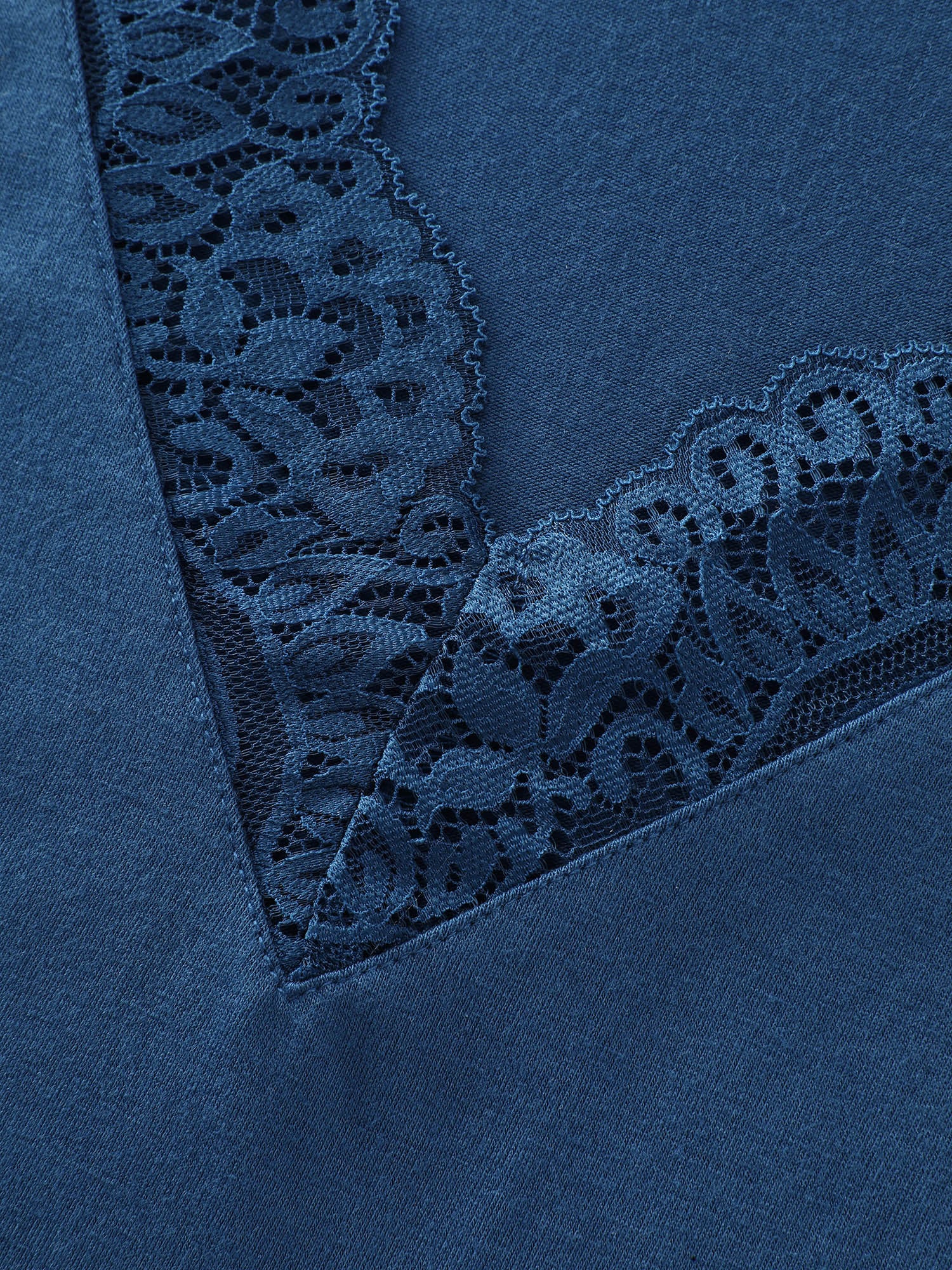 Supersoft Lace Trim Two-Piece Pajama Set - Image 10