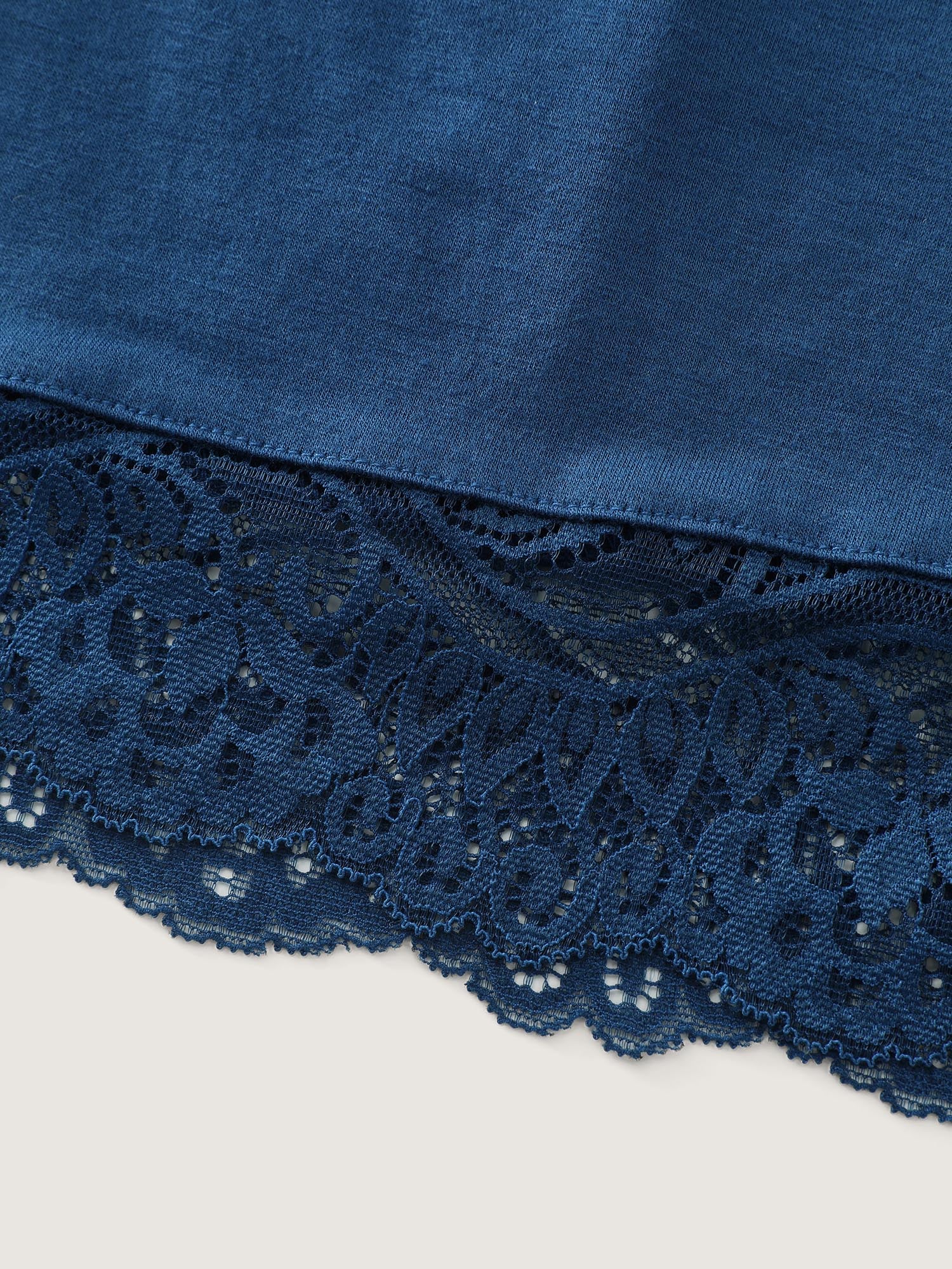 Supersoft Lace Trim Two-Piece Pajama Set - Image 13