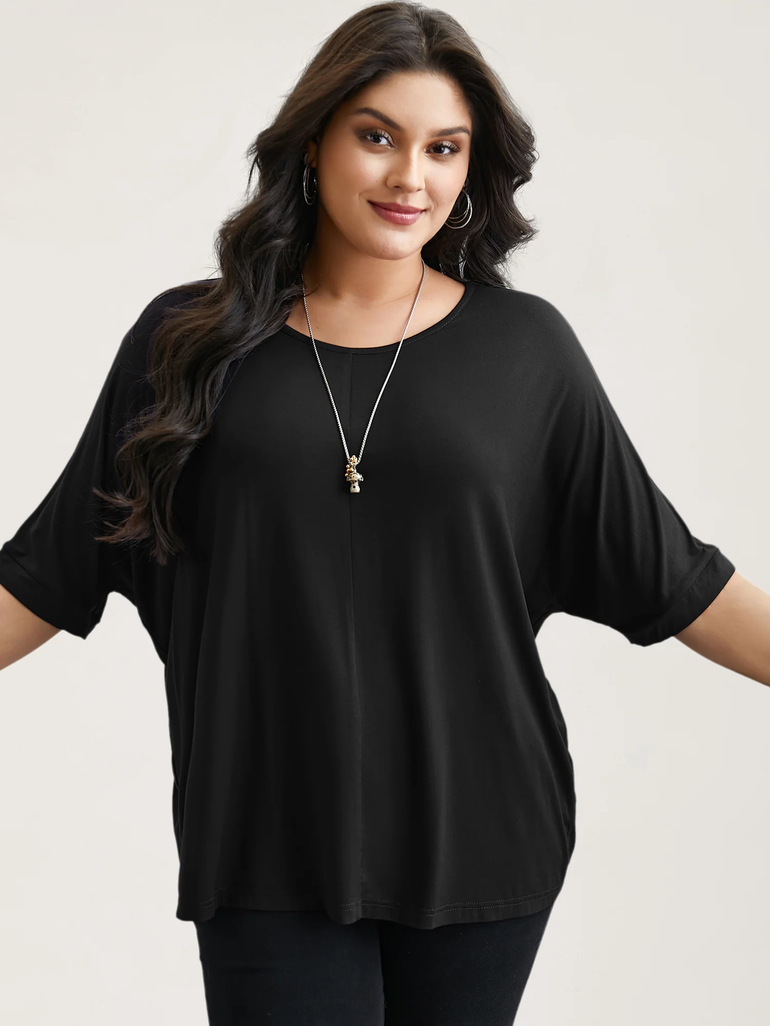 Supersoft Round Neck Plain T-Shirt - Image 19