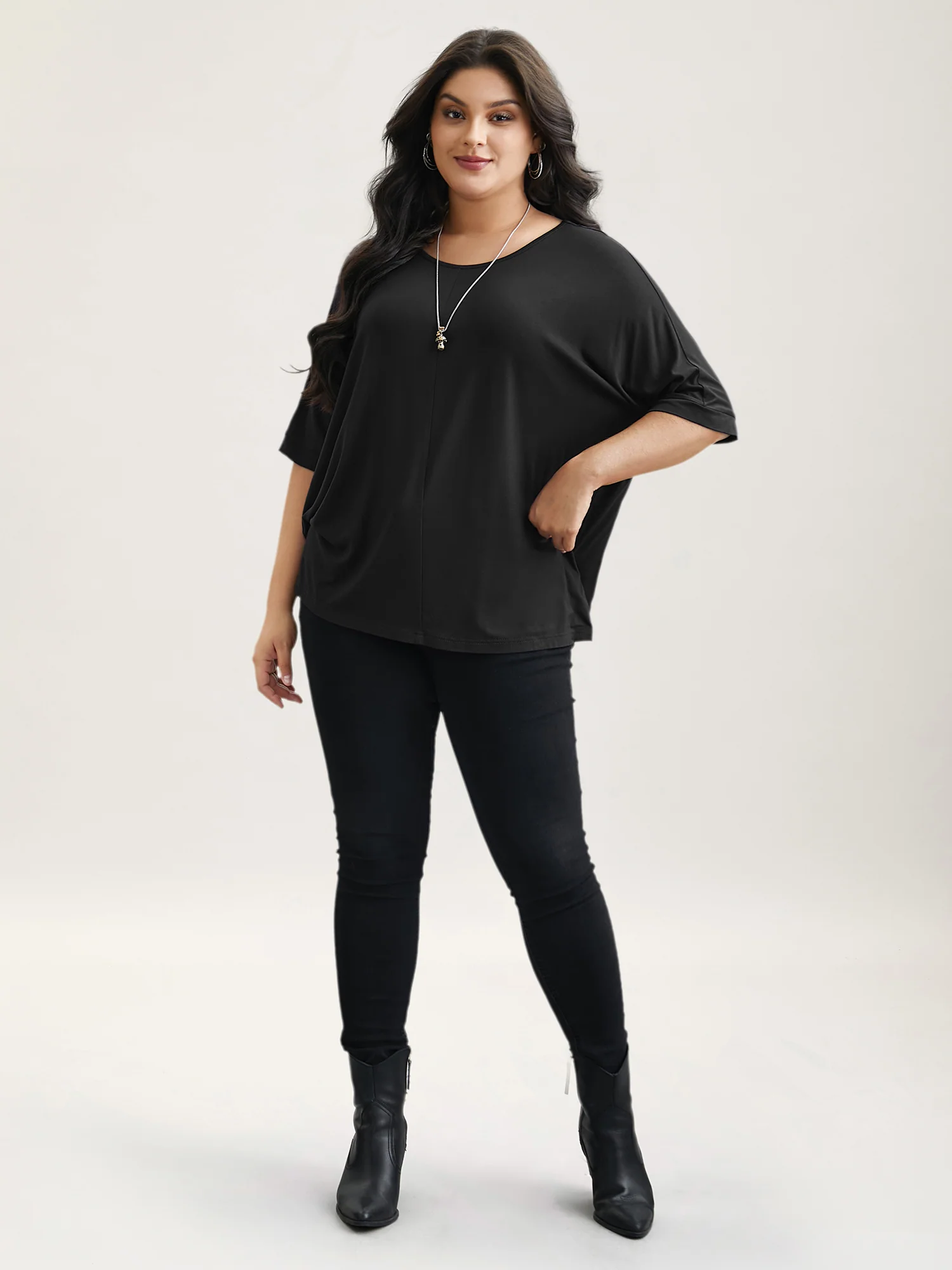 Supersoft Round Neck Plain T-Shirt - Image 21
