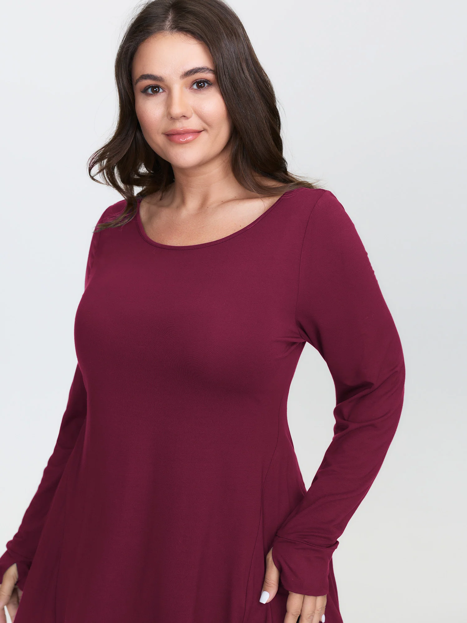 Supersoft Ruffled Hem Knit Top - Image 10