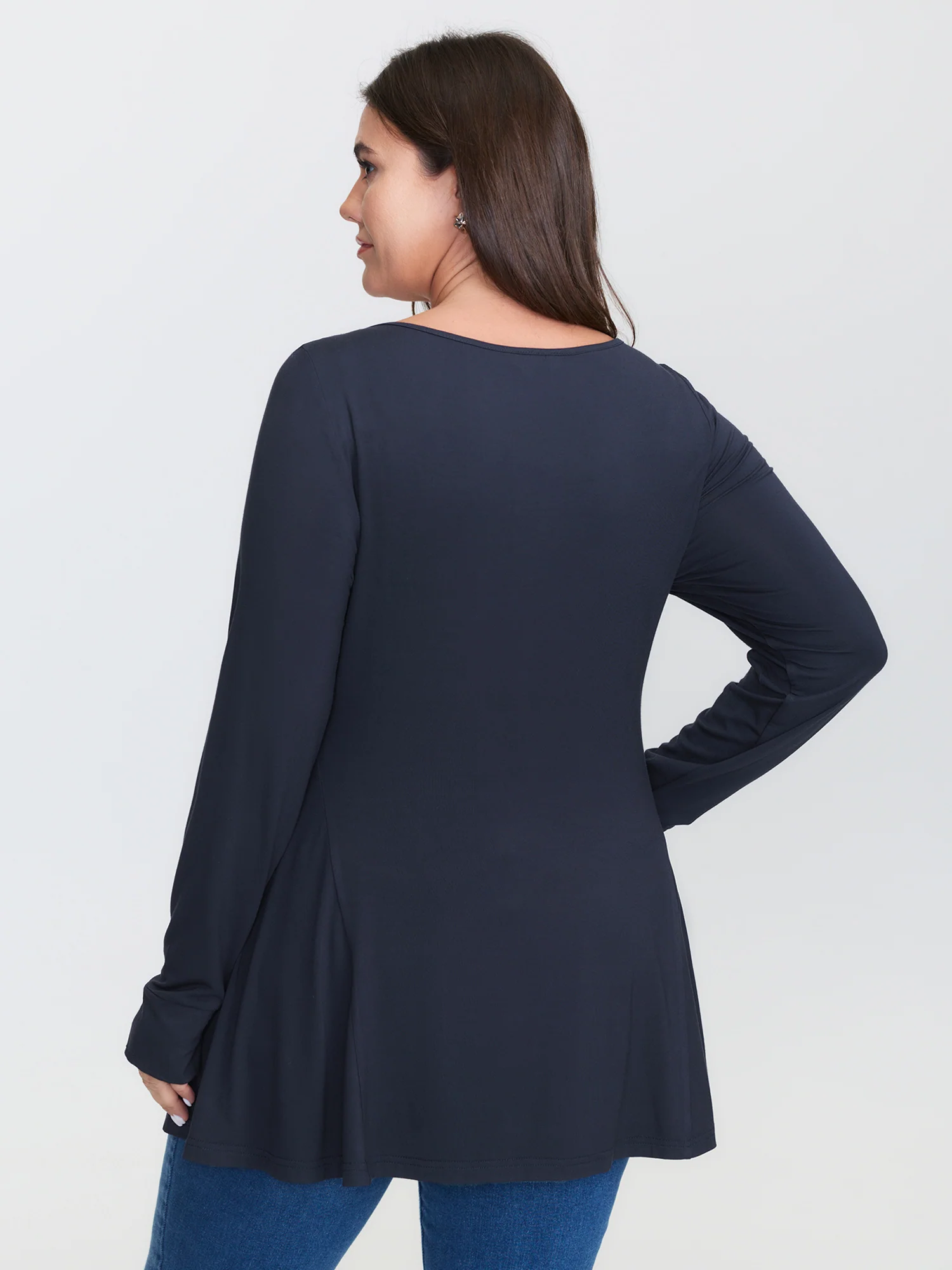 Supersoft Ruffled Hem Knit Top - Image 5