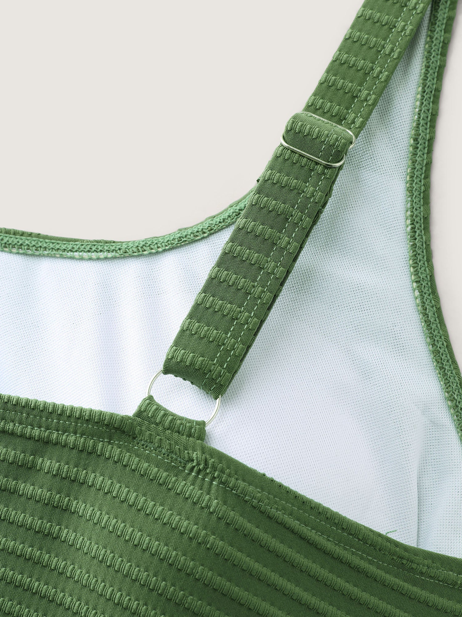 Textured U-Neck Swim Top - Image 6