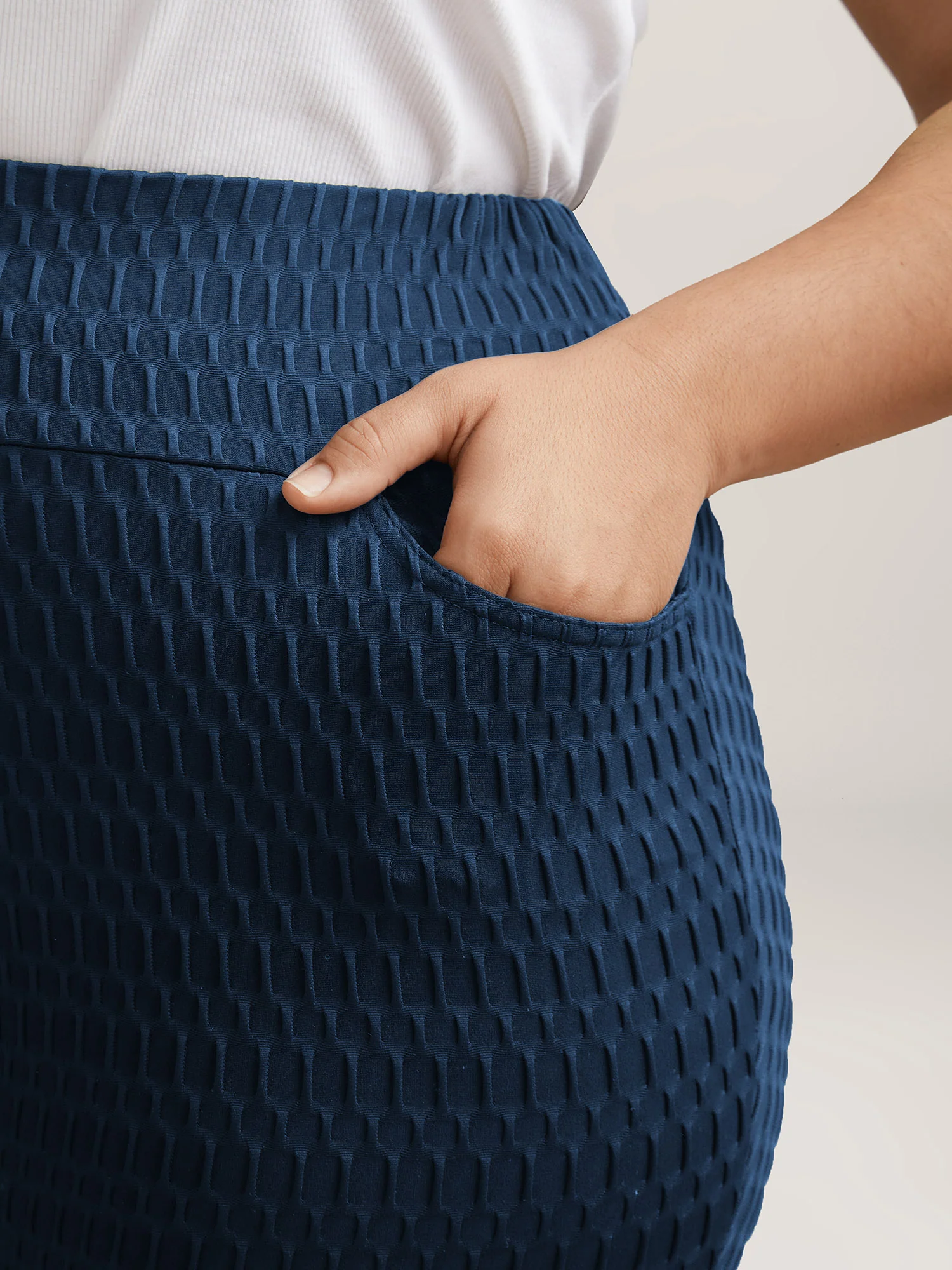 Textured Wide waist Super Stretch Leggings - Image 10
