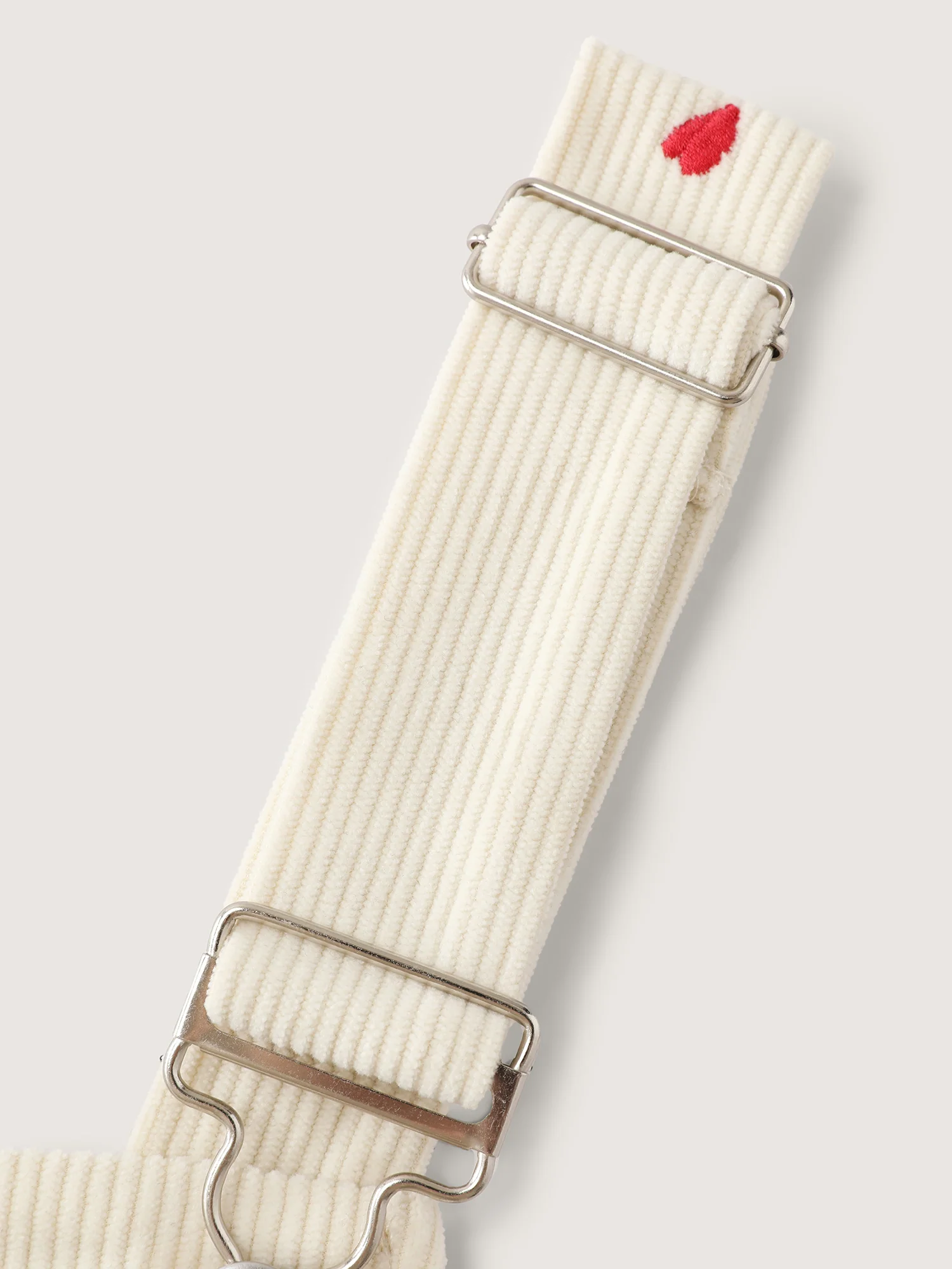 Tiny Heart Embroidery Overall Straps Jumpsuit - Image 6
